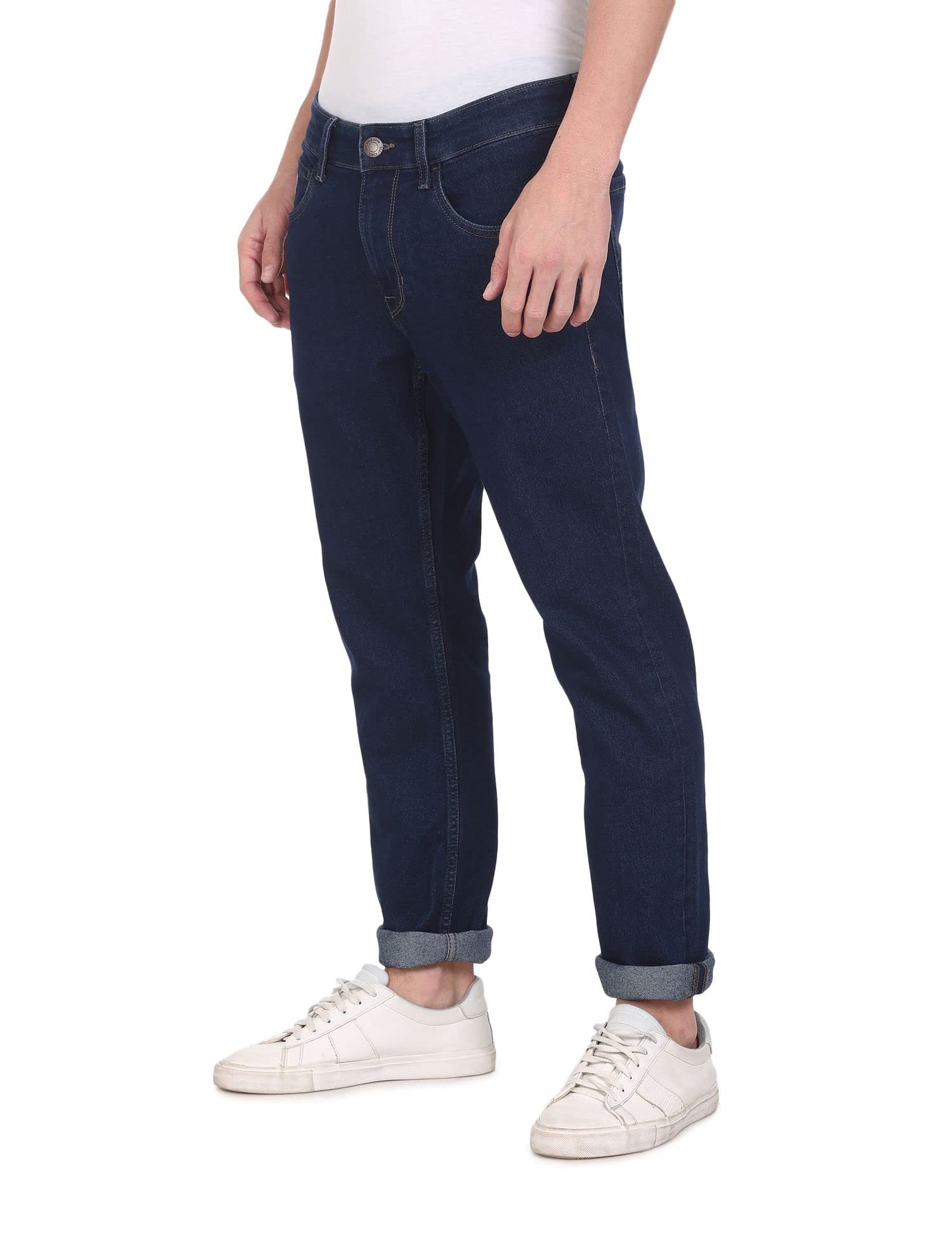 U.S. POLO ASSN. Mens Slim Tapered Jeans (UDJENO0831_Blue_34)