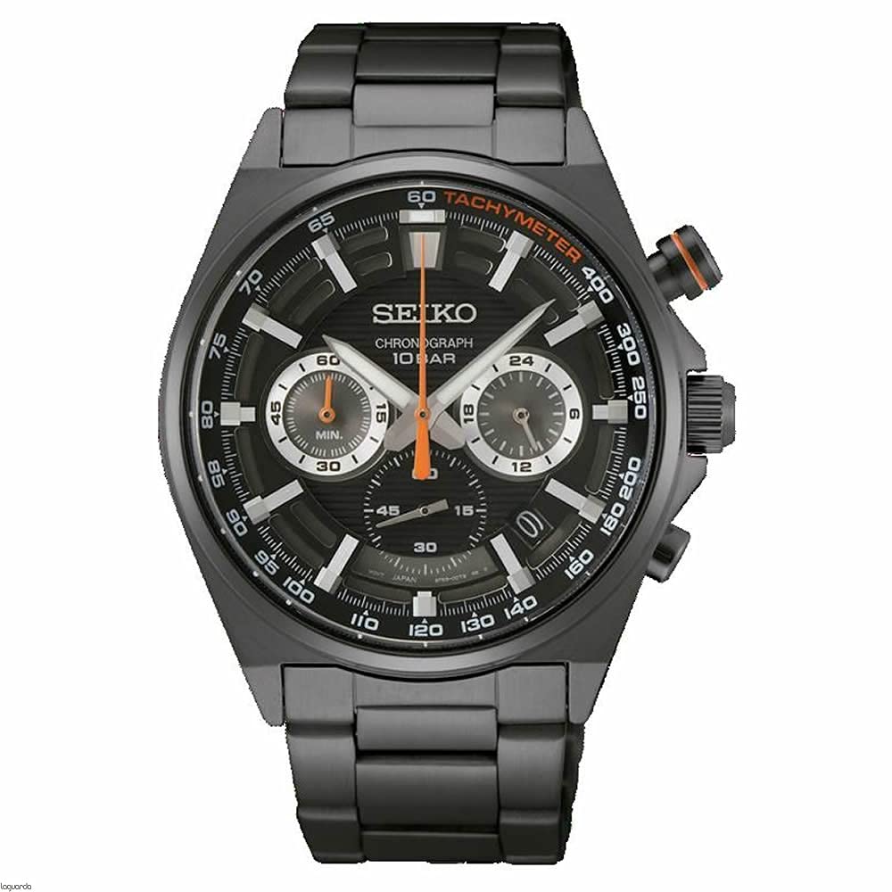 Seiko Discover More Chronograph|Date Analog Dial Color Black Men's Watch