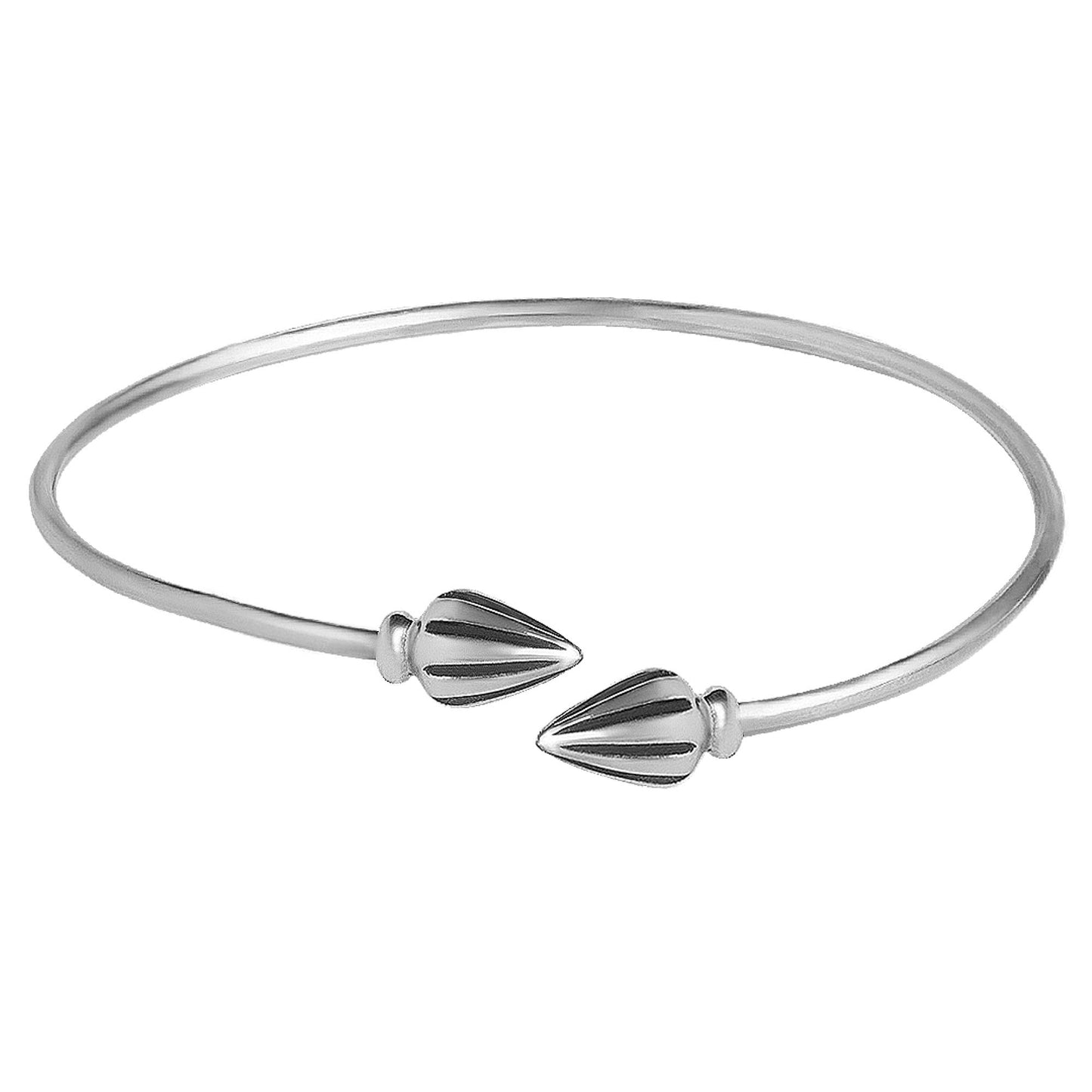 GIVA AVNI 925 Oxidised Silver Flower Bud Bangle Bracelet Gifts for Girlfriend, Gifts for Women & Girls| With Certificate of Authenticity and 925 Stamp | 6 Month Warranty*