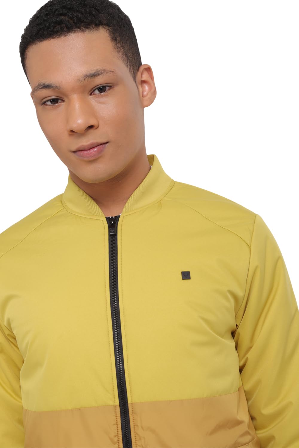Allen Solly Men's A-Line Coat (ASJKMJBOF906527_Yellow