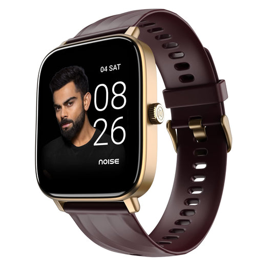 Noise Newly Launched Quad Call 1.81" Display, Bluetooth Calling Smart Watch, AI Voice Assistance, 160+Hrs Battery Life, Metallic Build, in-Built Games, 100 Sports Modes, 100+ Watch Faces (Deep Wine)