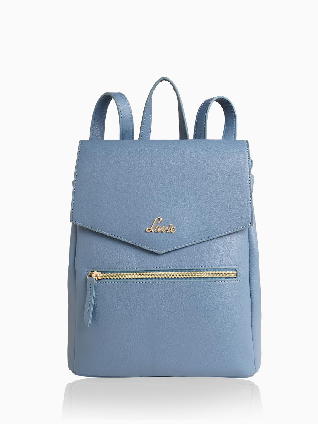 Lavie Women's Fabio Stylish Backpack For Girls | P Blue Ladies Purse Handbag