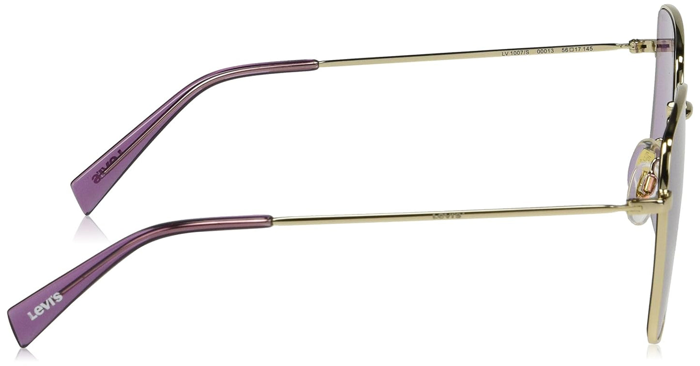 Levi's Mirrored Square Women's Sunglasses - (LV 1007/S 000 5613|56|Purple Color Lens)