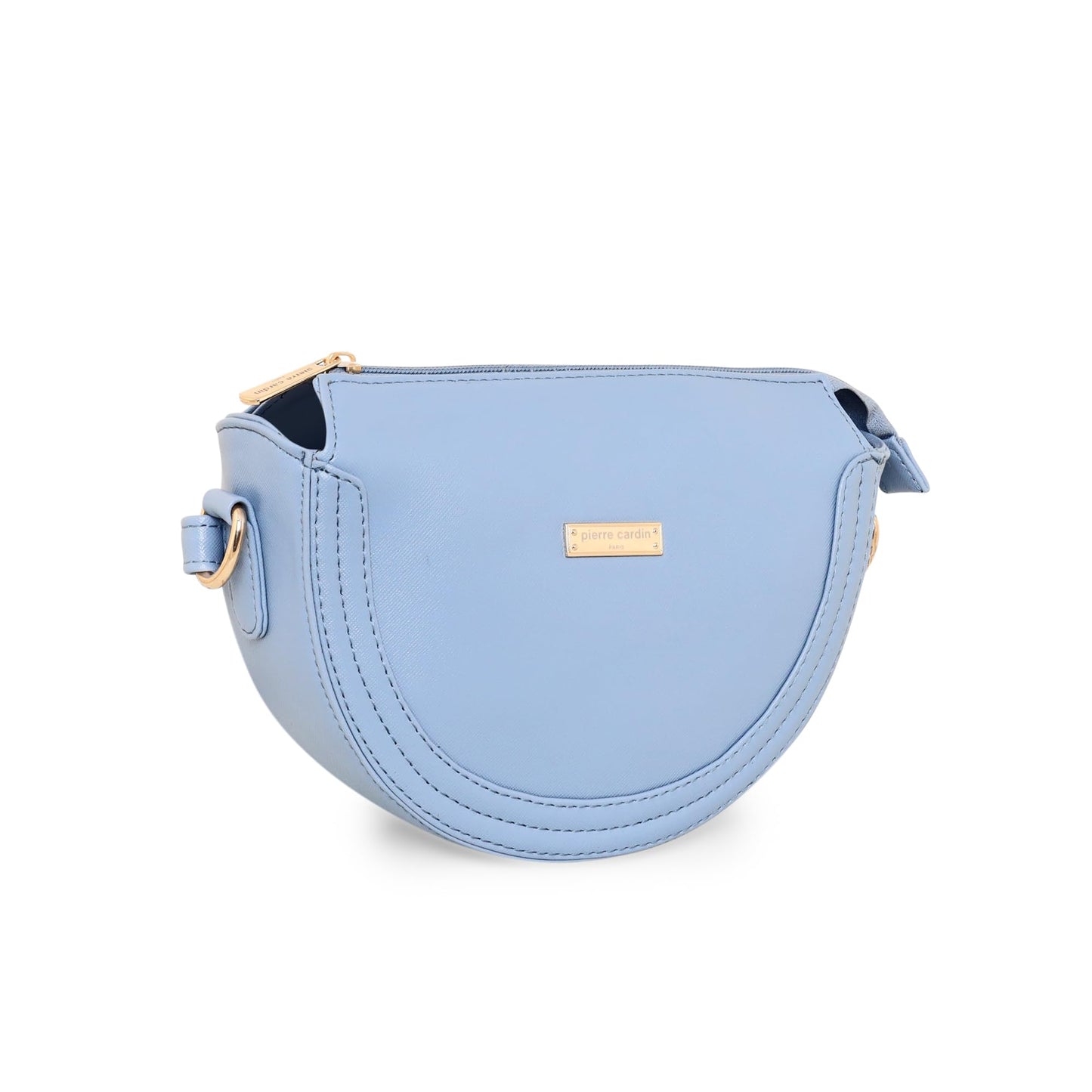 Pierre Cardin Sling Bag for Women and Girls | Cross Body Bag with Spacious Compartment | Stylish Side Bag For Women, Light Blue