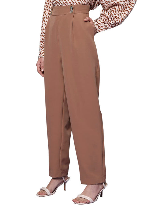 Vero Moda Women's Relaxed Pants (Beige)