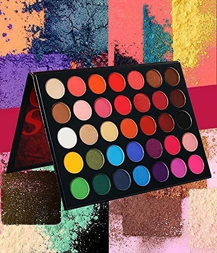 SKINPLUS Eyeshadow Palette 35 Color Makeup Palette Highlighters Eye Make Up High Pigmented Professional Mattes and Shimmers