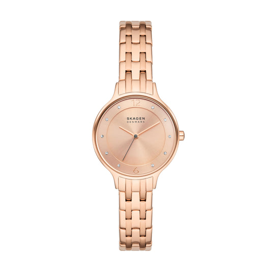 Skagen Analog Rose Gold Dial Women's Watch