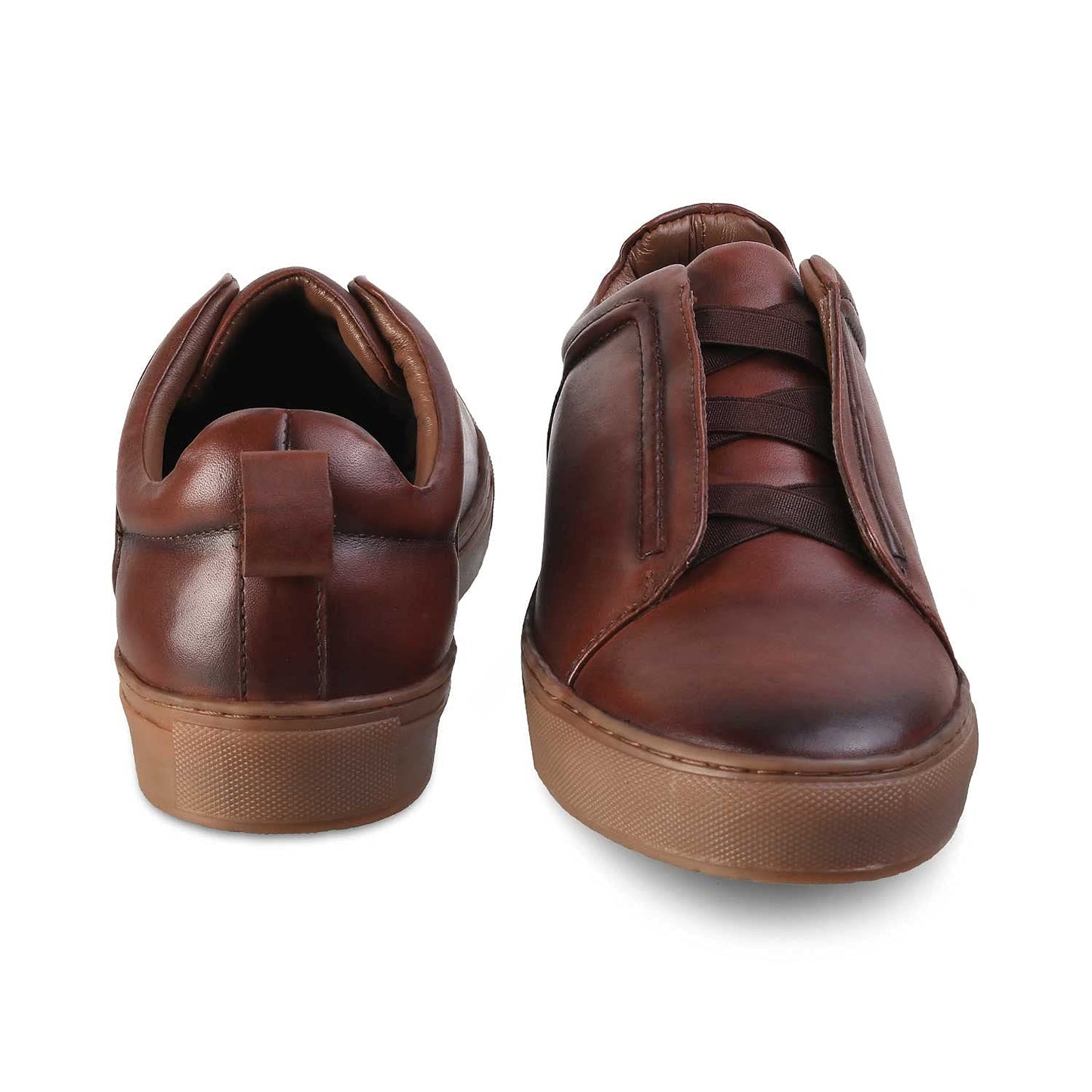 tresmode 213-BATISTINI Brown Sneakers for Men (Numeric_7)
