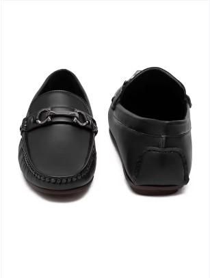Knoos Men Square Toe Comfort Insole Horsebit Loafers