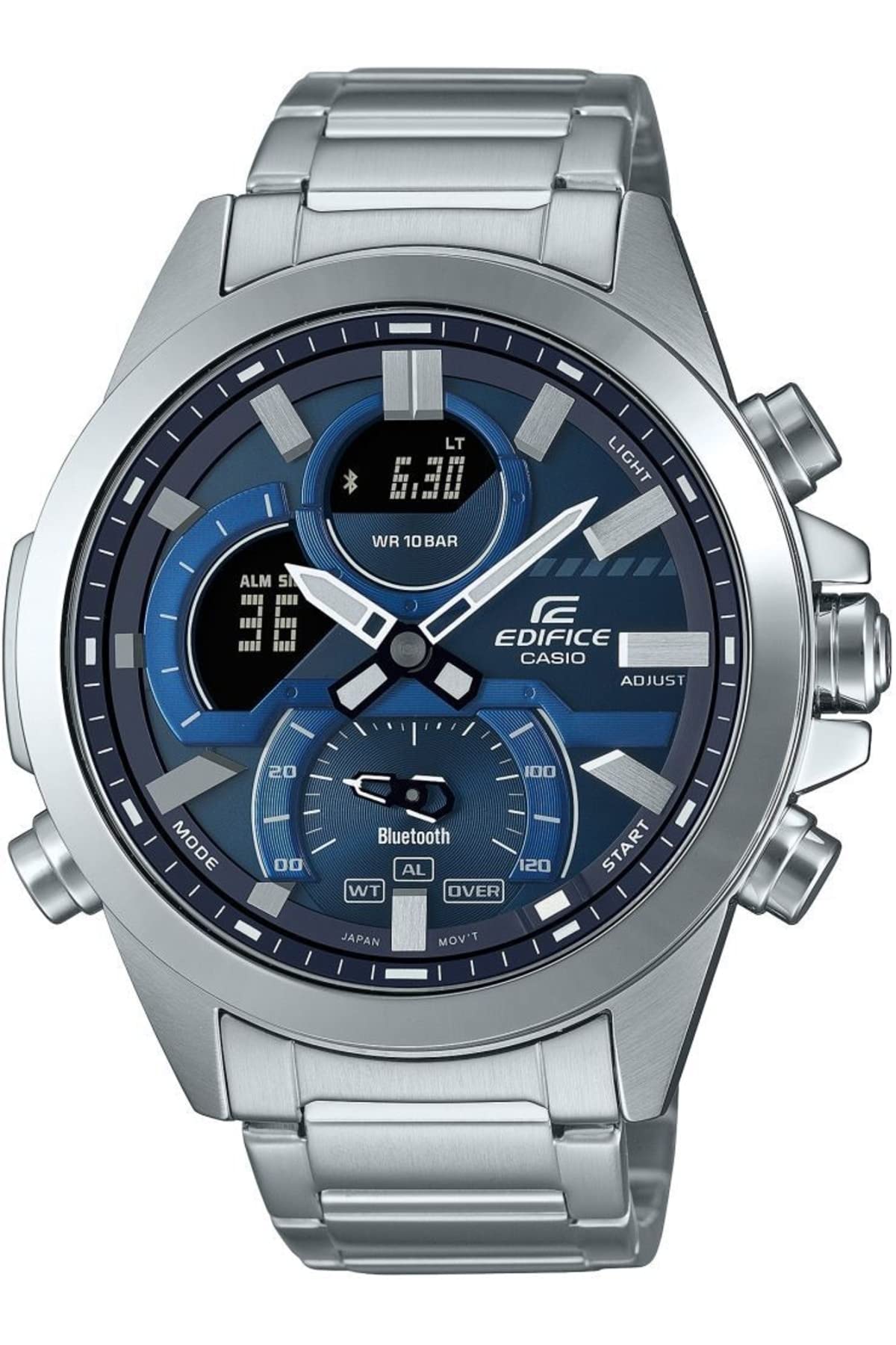 Casio Analog-Digital Blue Dial Men's Watch-ECB-30D-2ADF