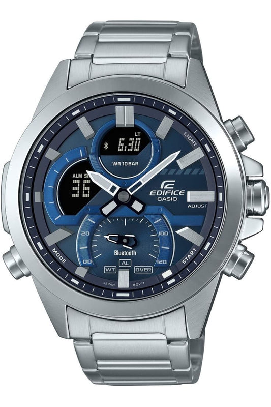 Casio Analog-Digital Blue Dial Men's Watch-ECB-30D-2ADF