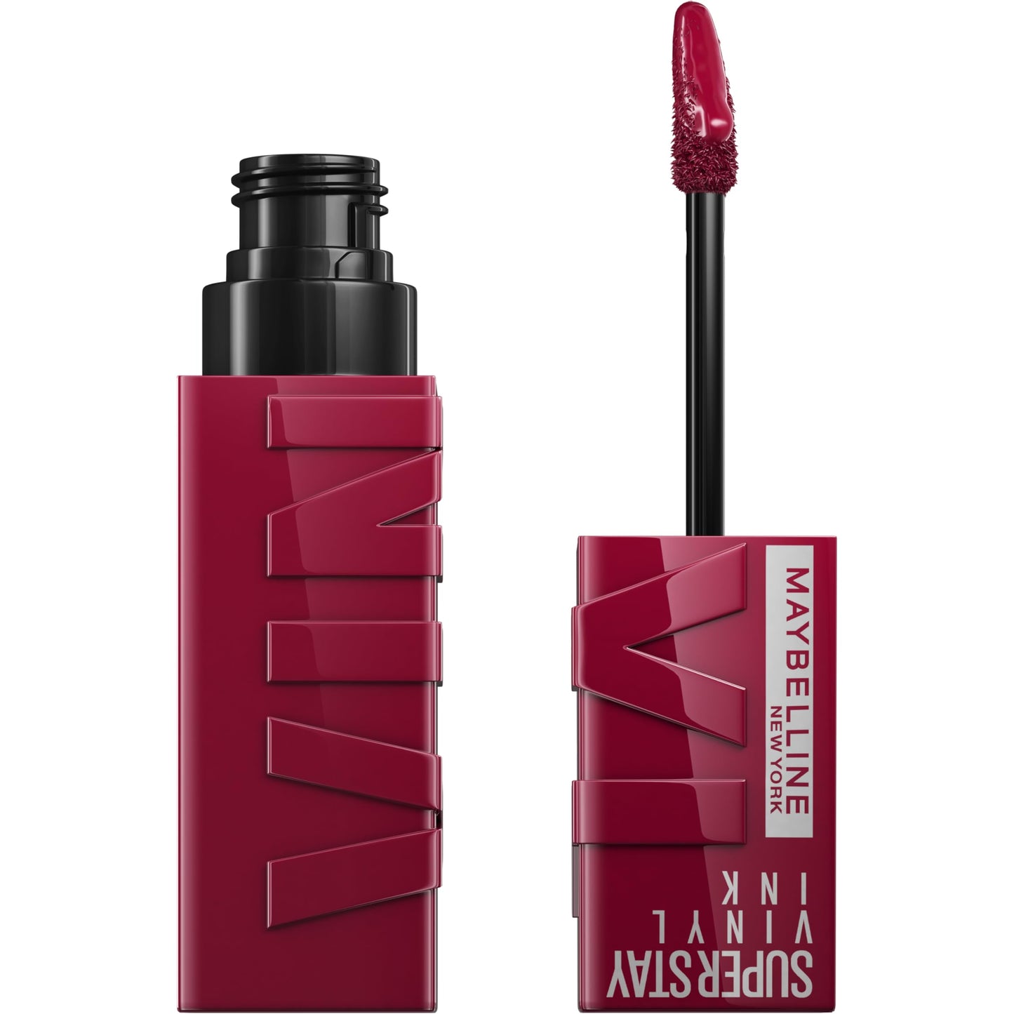 Maybelline New York Super Stay Vinyl Ink Longwear No-Budge Liquid Lipcolor Makeup, Highly Pigmented Color and Instant Shine, Unrivaled, Berry Burgundy Lipstick, 0.14 fl oz, 1 Count