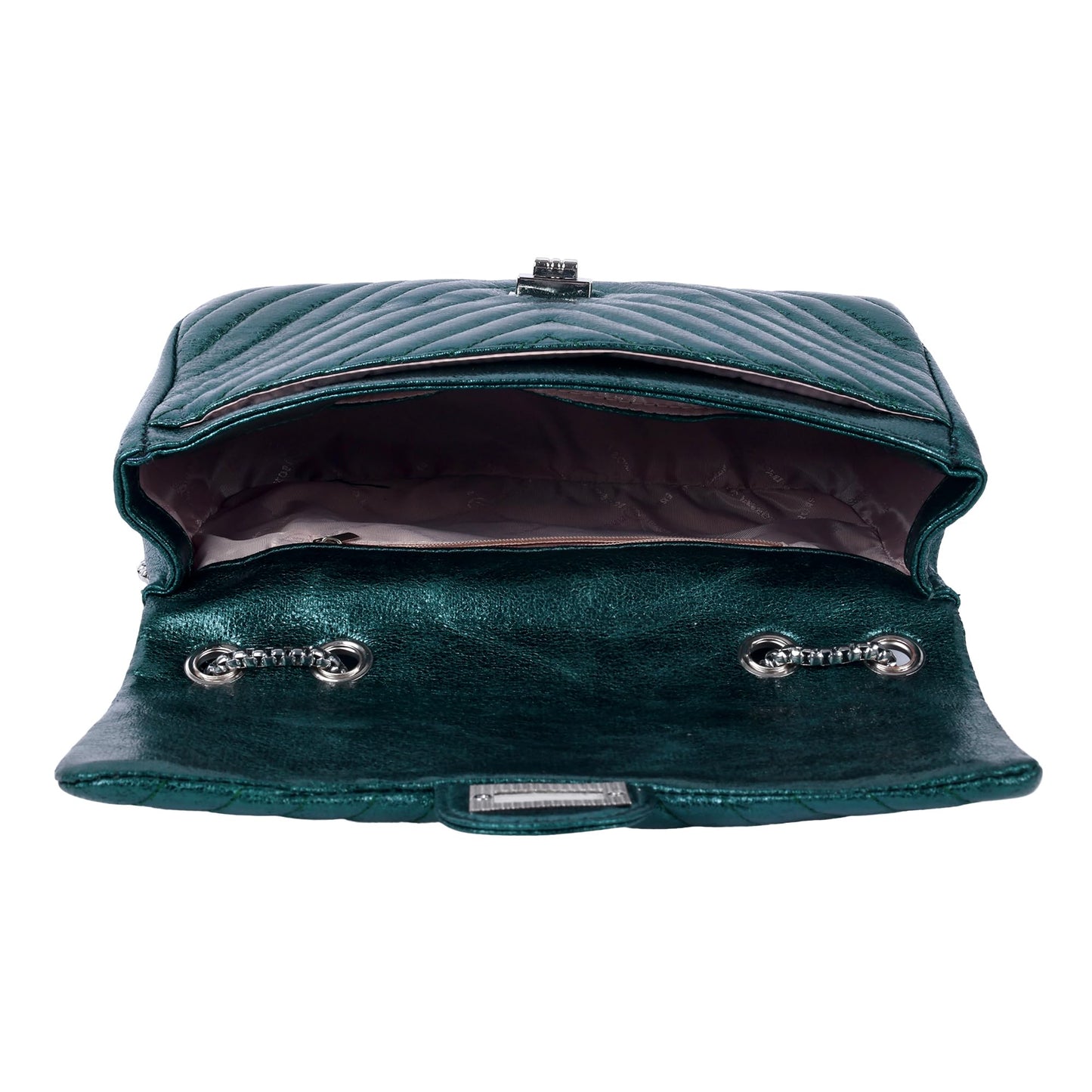 Lino Perros Teal Quilted Hand Bag