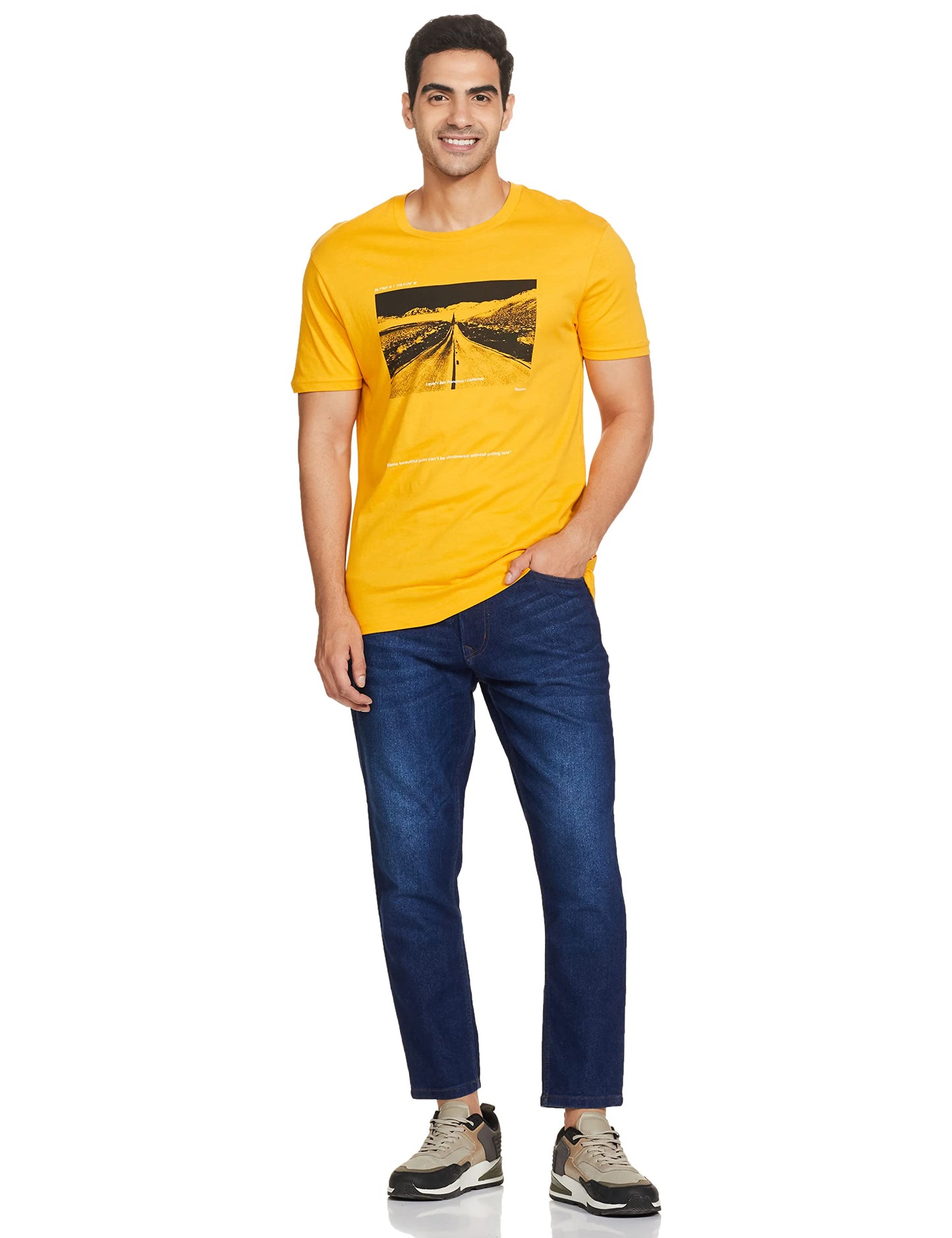 Levi's Men's Regular T-Shirt (16960-0814_Goldenrod Yellow M)