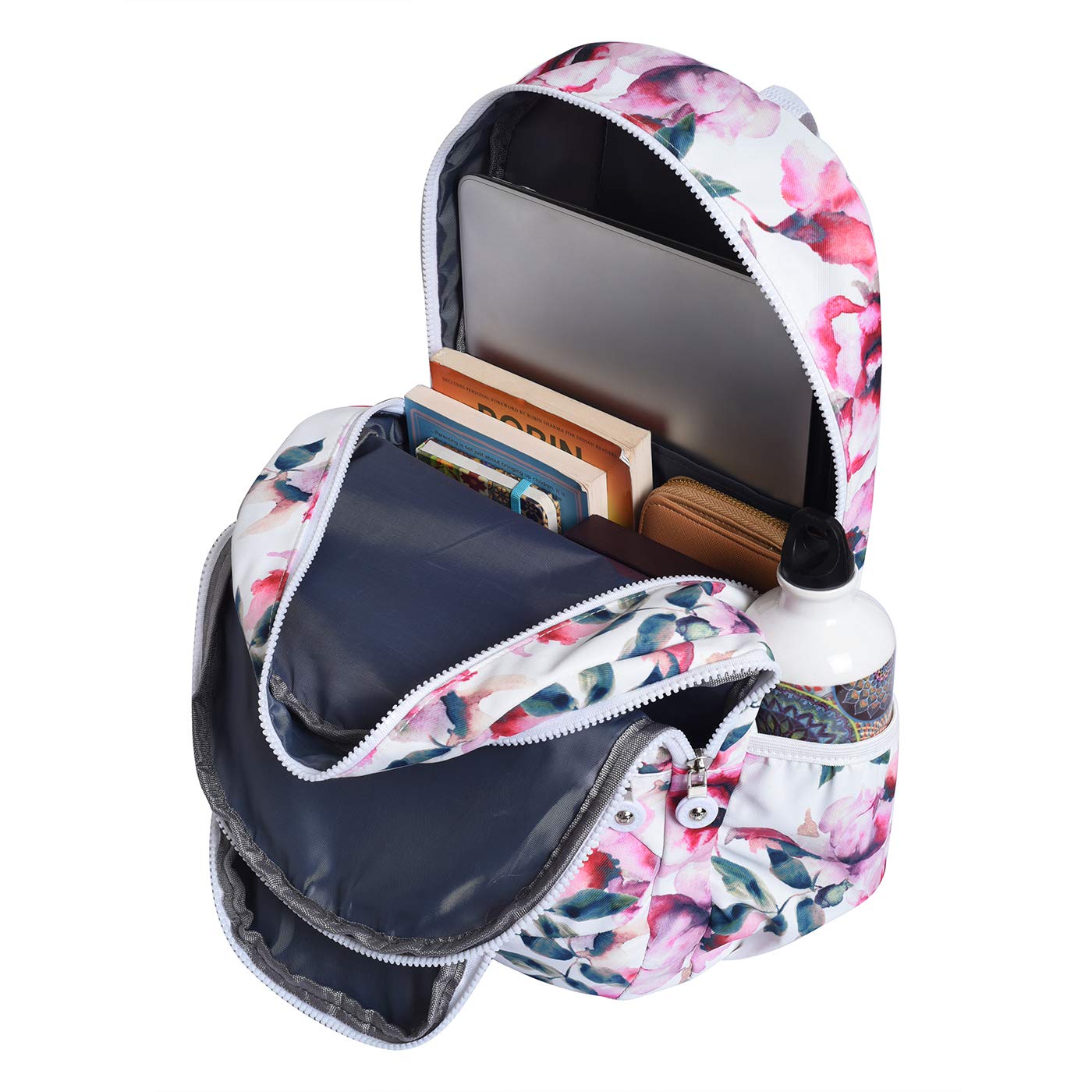 Lino Perros Women Multi Colored Floral Print Backpack