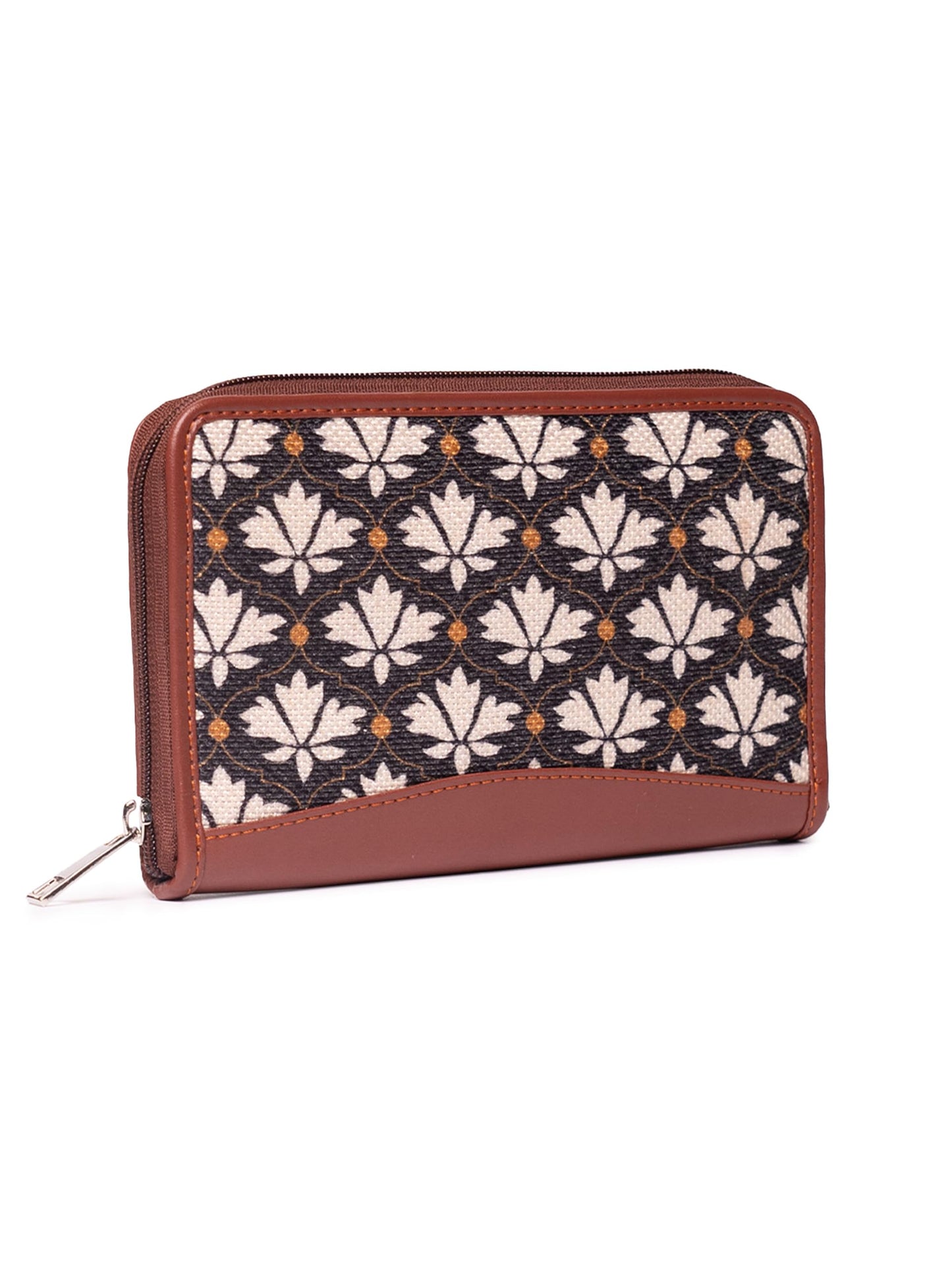 ZOUK Women Handcrafted Bidri Kaiser Chain Wallet