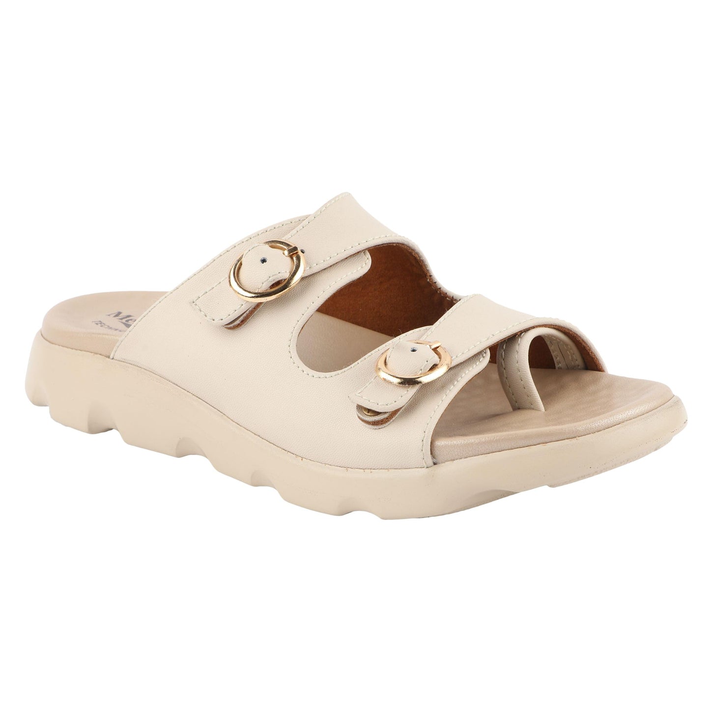 Medifeet Women's Arizona Sandals (Cream, Numeric_8)