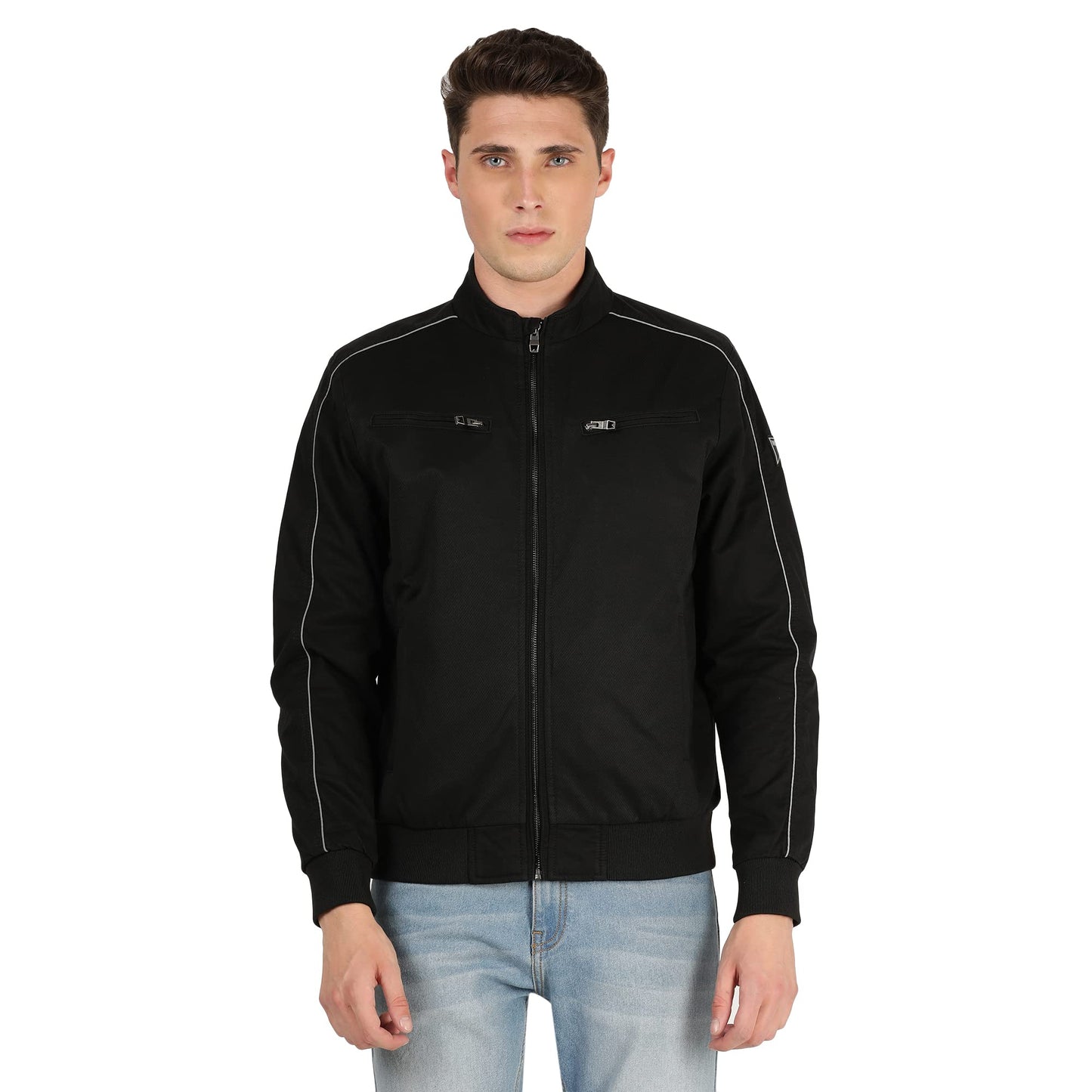 Wrangler Men's Regular Jacket (WMJK004171_Black