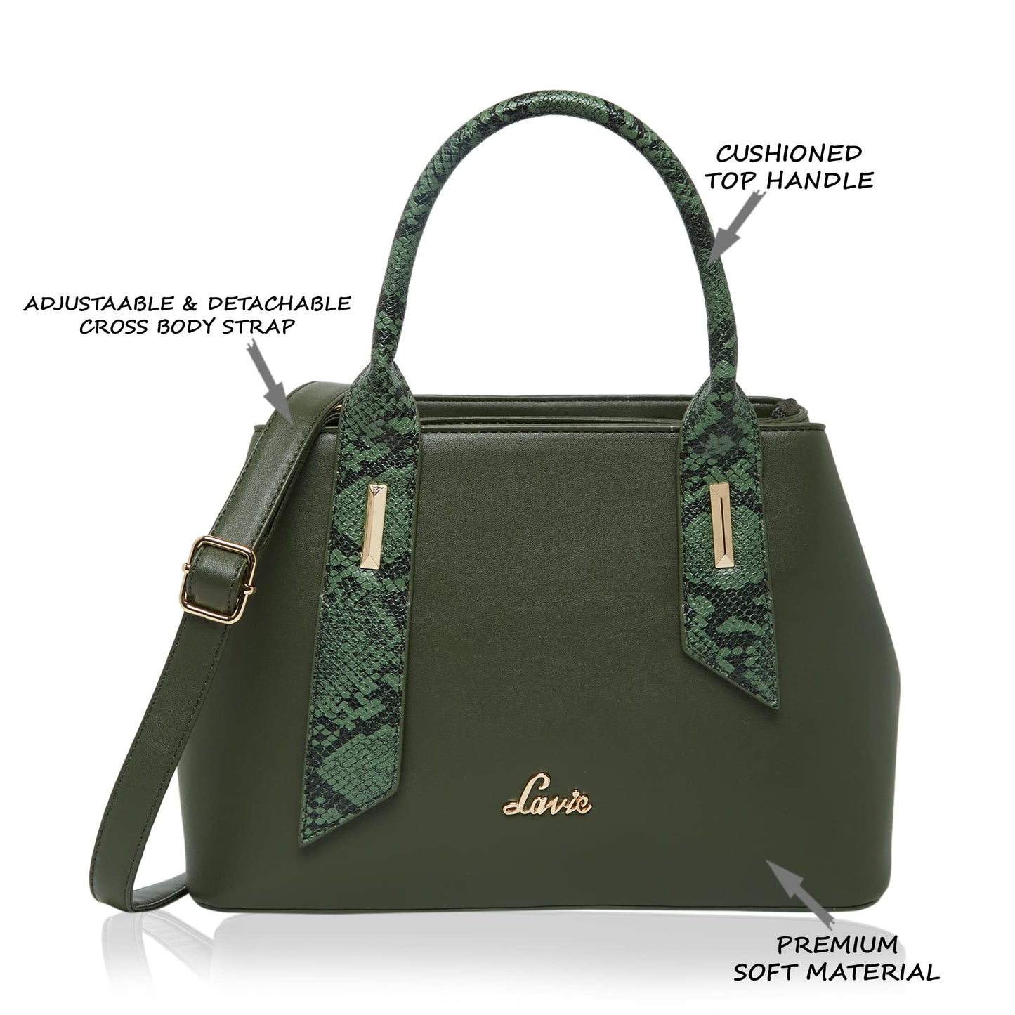 Lavie womens Pyth Rumba Dome S Large Green Satchel