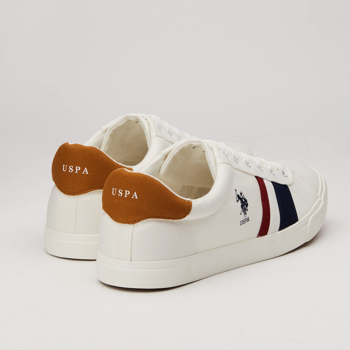 US Polo Association Mens Abor Off White Sneakers