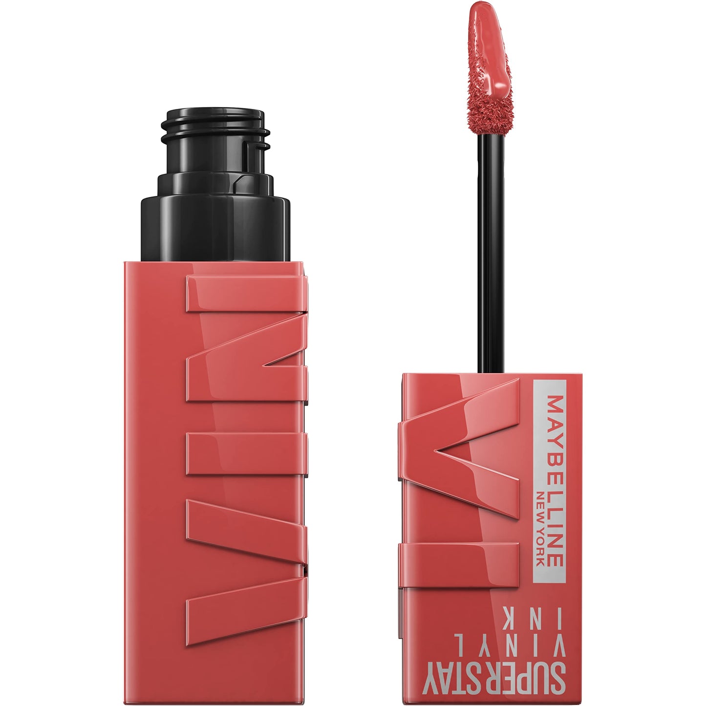 Maybelline Super Stay Vinyl Ink Longwear No-Budge Liquid Lipcolor Makeup, Highly Pigmented Color and Instant Shine, Peachy, Peachy Nude Lipstick, 0.14 fl oz, 1 Count