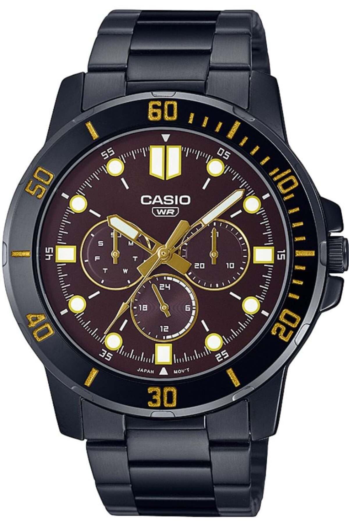 Casio Analog Brown Dial Men's Watch-MTP-VD300B-5EUDF