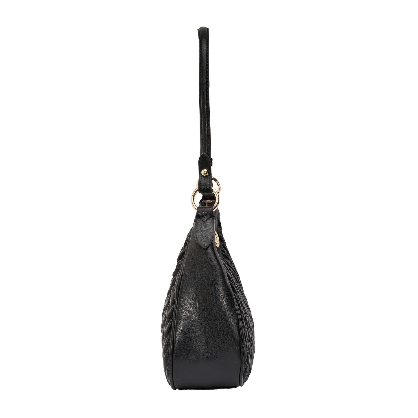 Lino Perros Black Quilted Shoulder Bag