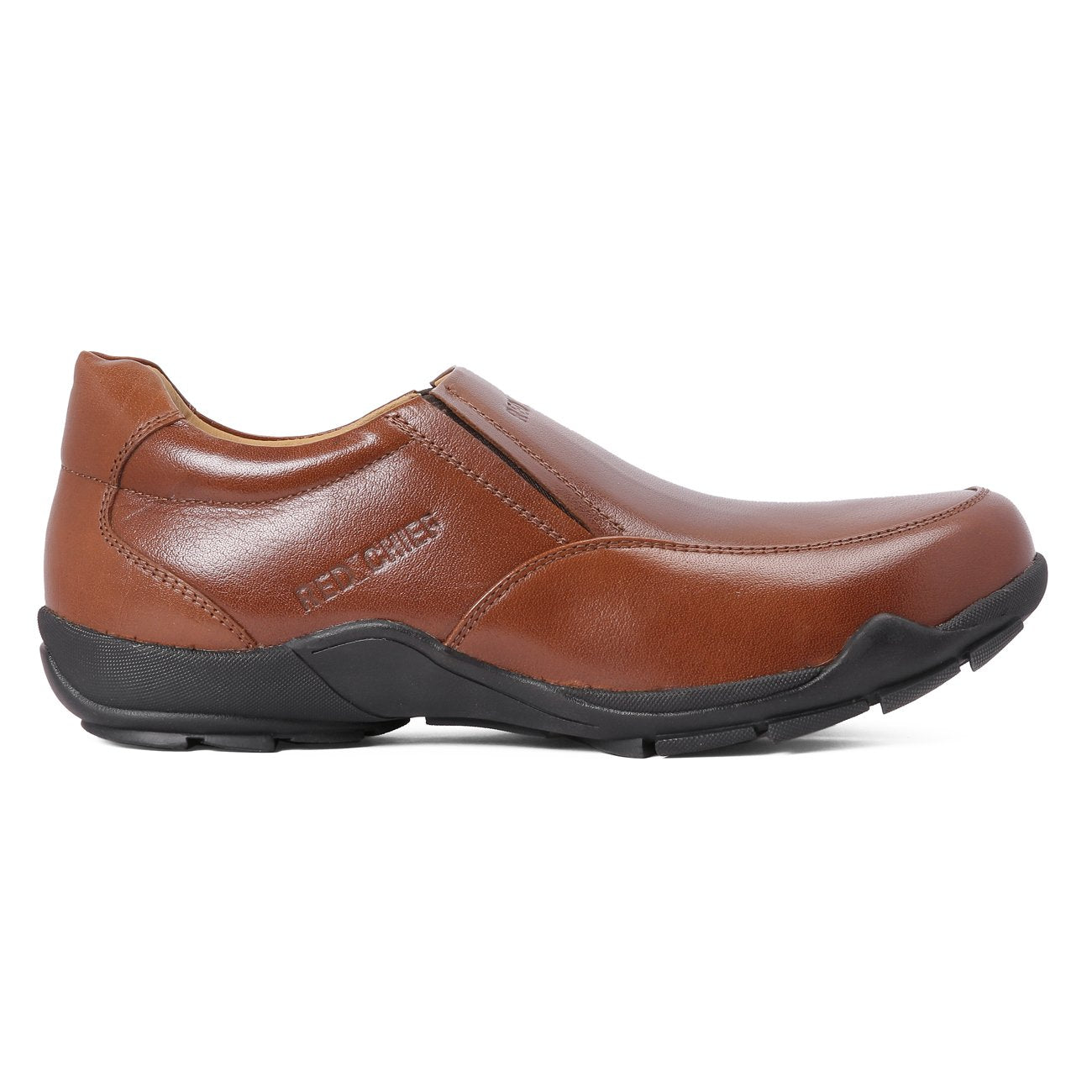 Red Chief G.Tan Leather Casual Slip On Shoes for Men