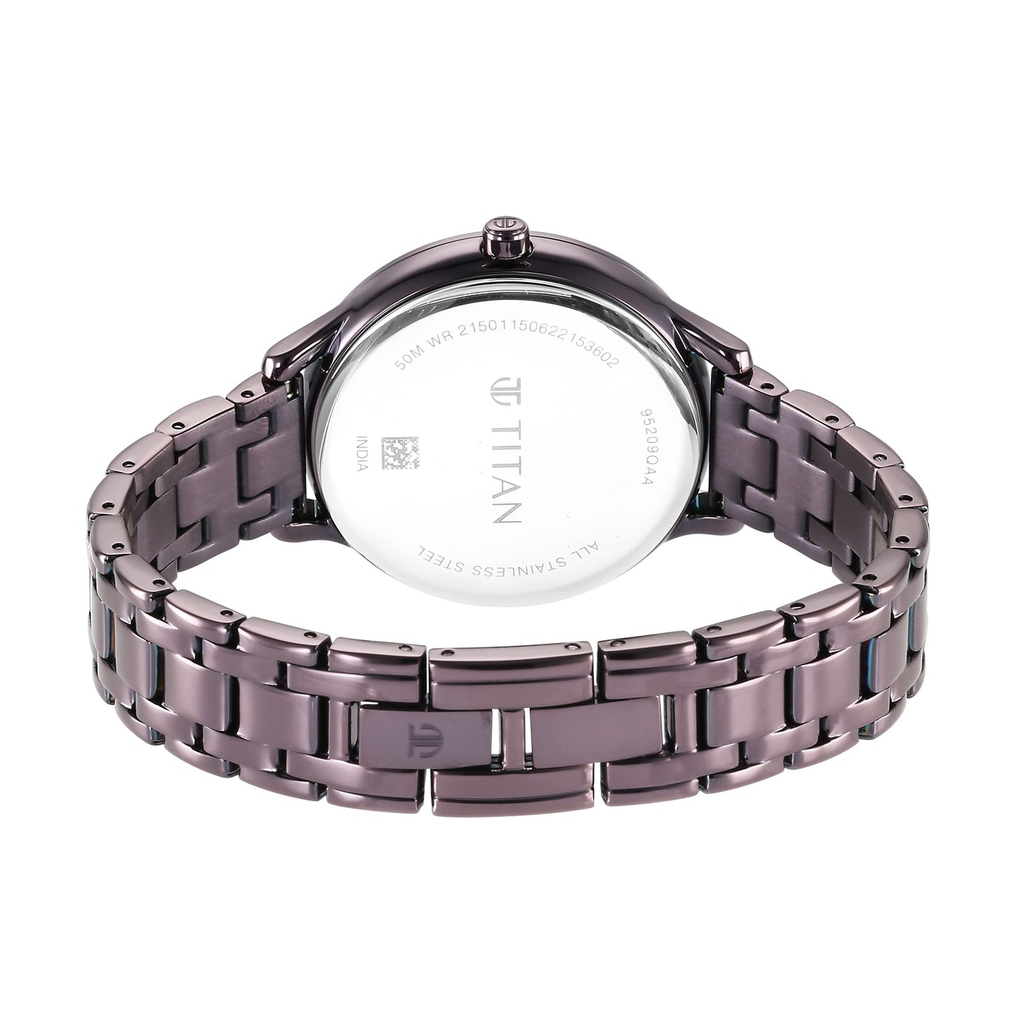 Titan Analog Purple Dial Women's Watch-95209QM01