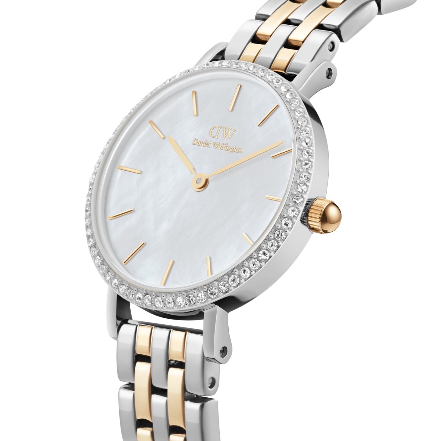 Daniel Wellington Women Analogue Mother of Pearl White Round Dial Watch- DW00100665K