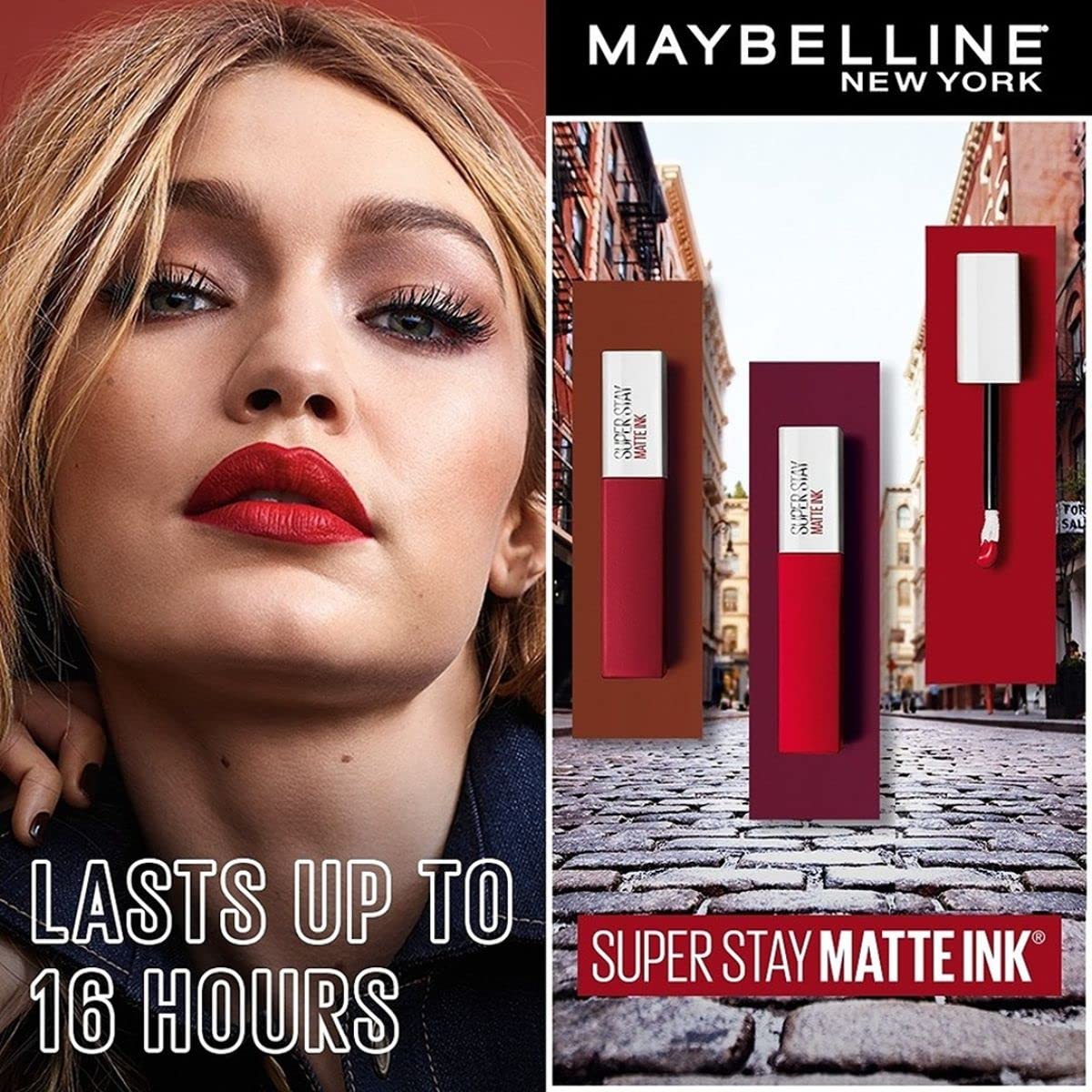 Maybelline New York Liquid Matte Lipstick, Long Lasting, 16hr Wear, Superstay Matte Ink, 50 Voyager, 5ml