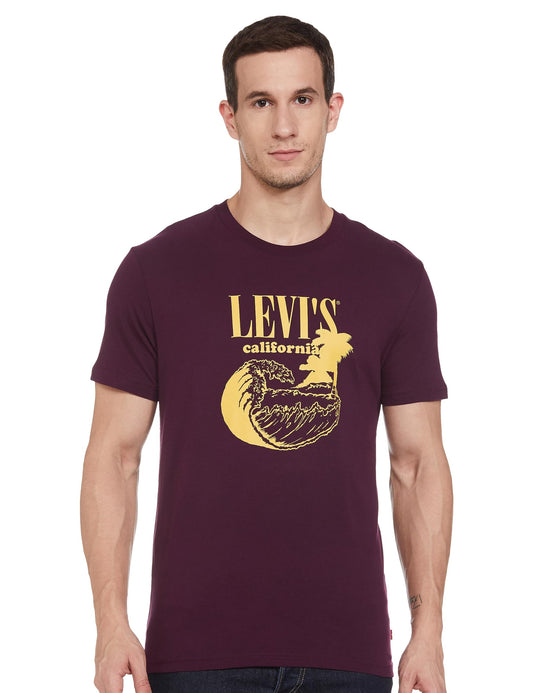 Levi's Men's Regular Fit T-Shirt (16960-1202_Purple)