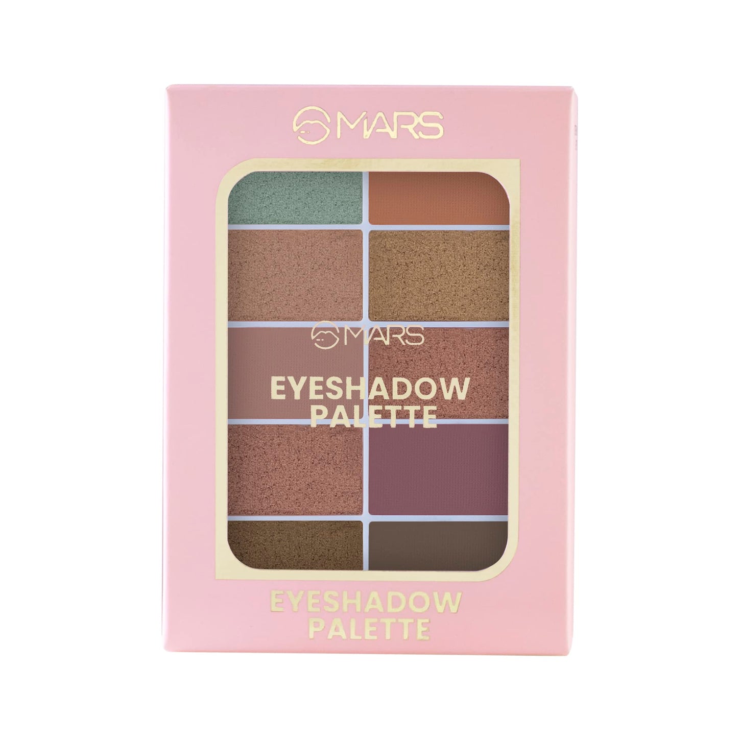 MARS Shimmer and Matte Eyeshadow Palette | 10 Highly Pigmented & Blendable Shades (10.0 gm) (SHADE-01)