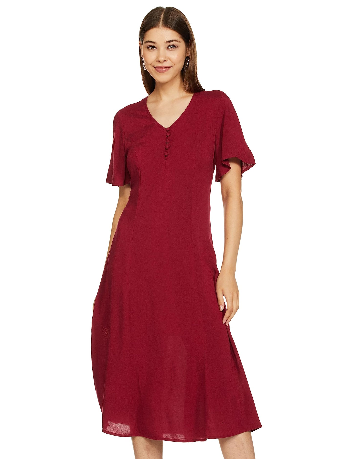 Levi's Women's Viscose Classic Maxi Casual Dress (A5139-0001_Red