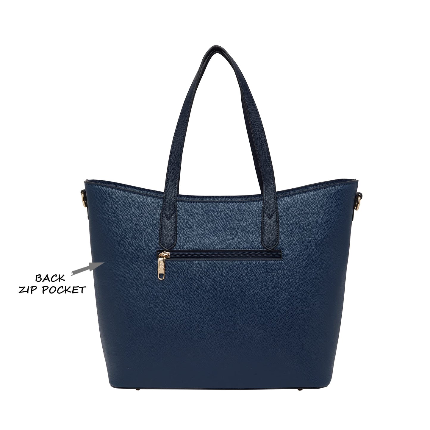 Lavie Women's Tonal Hailon Tote Bag Navy Ladies Purse Handbag