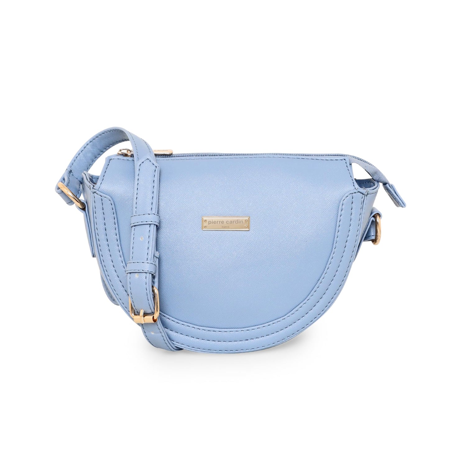 Pierre Cardin Sling Bag for Women and Girls | Cross Body Bag with Spacious Compartment | Stylish Side Bag For Women, Light Blue