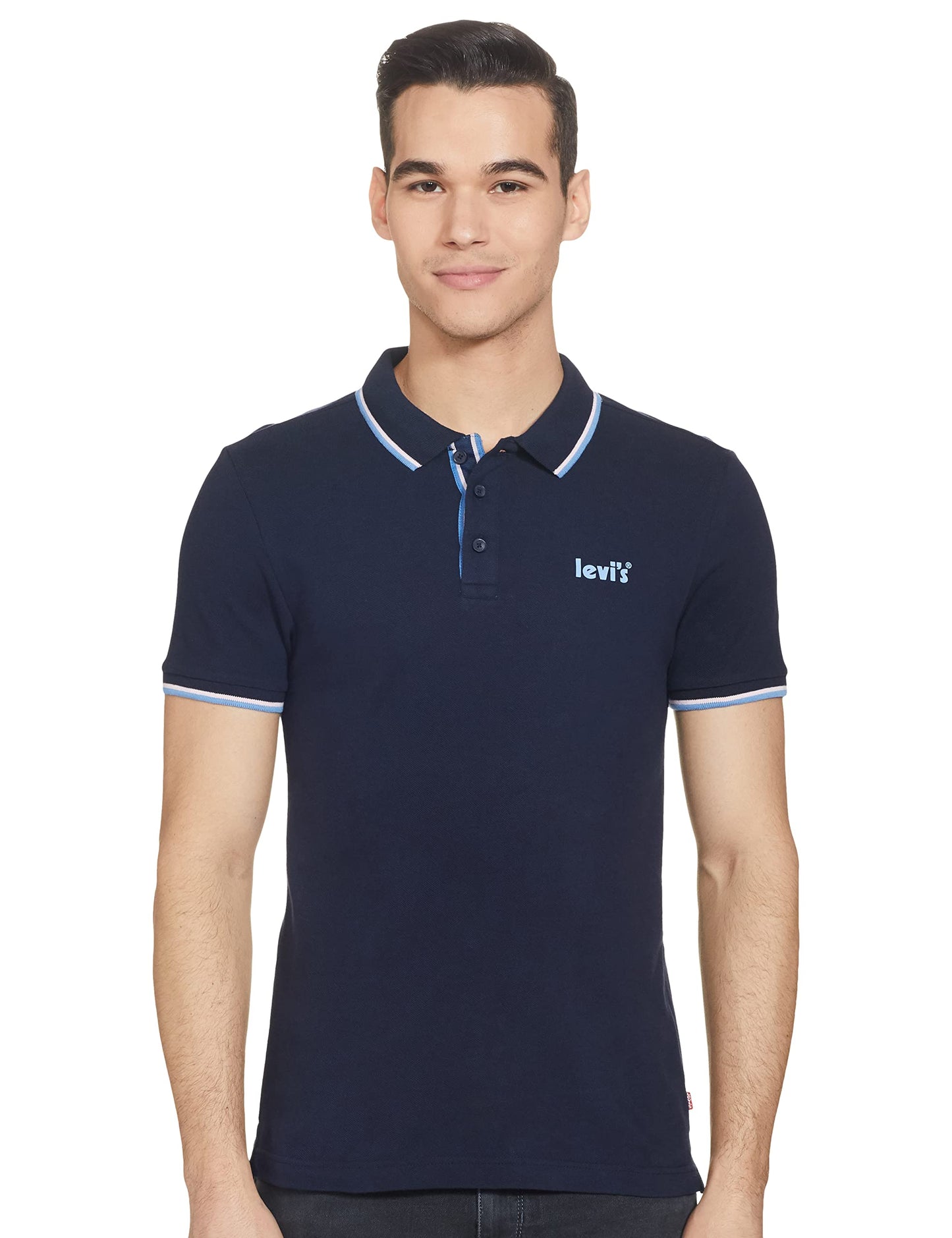 Levi's Men's Regular Polo Shirt (A2548-0000_Navy S)