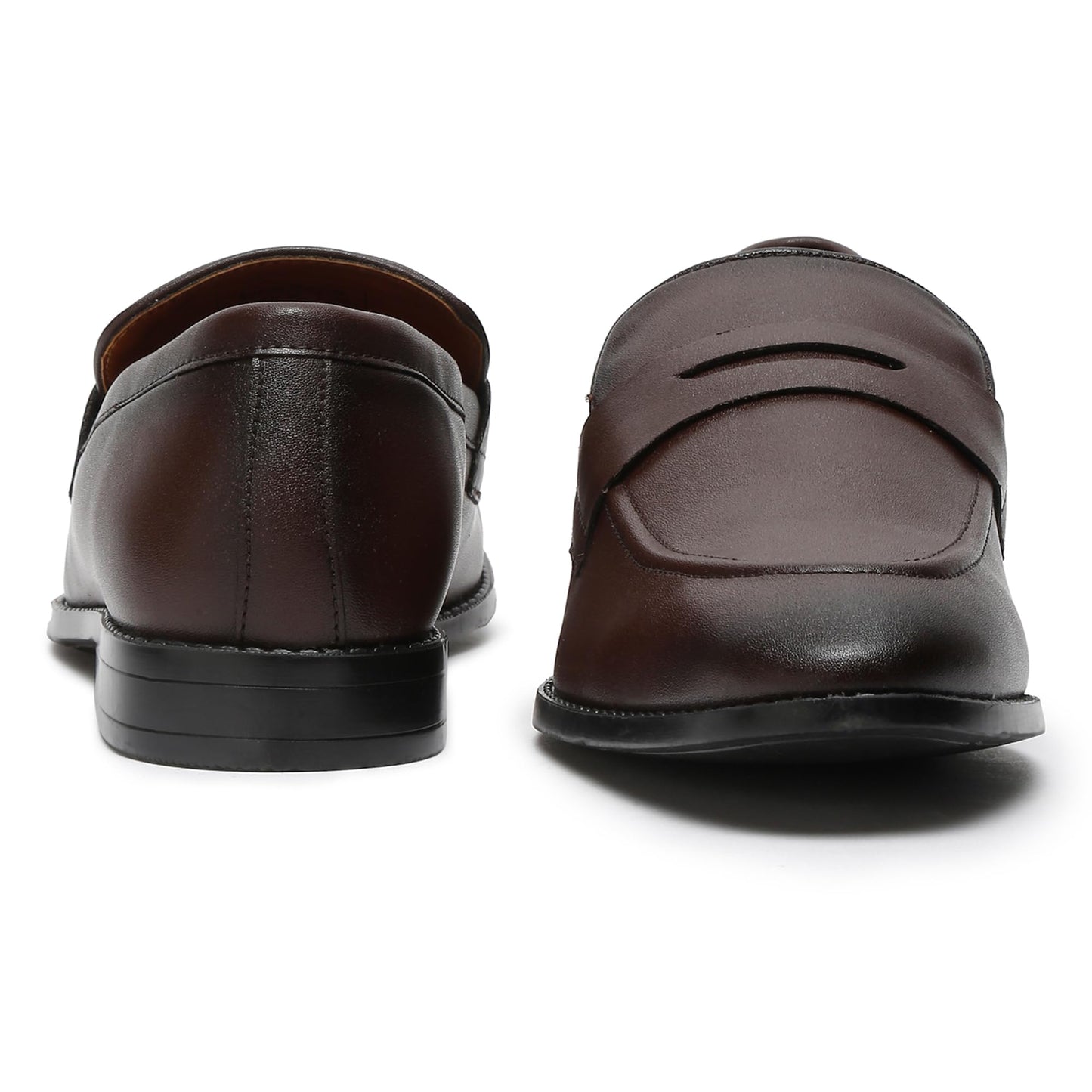 LOUIS STITCH Men's Brunette Brown Shoes Slipon Style Comfortable Moccasins for Men