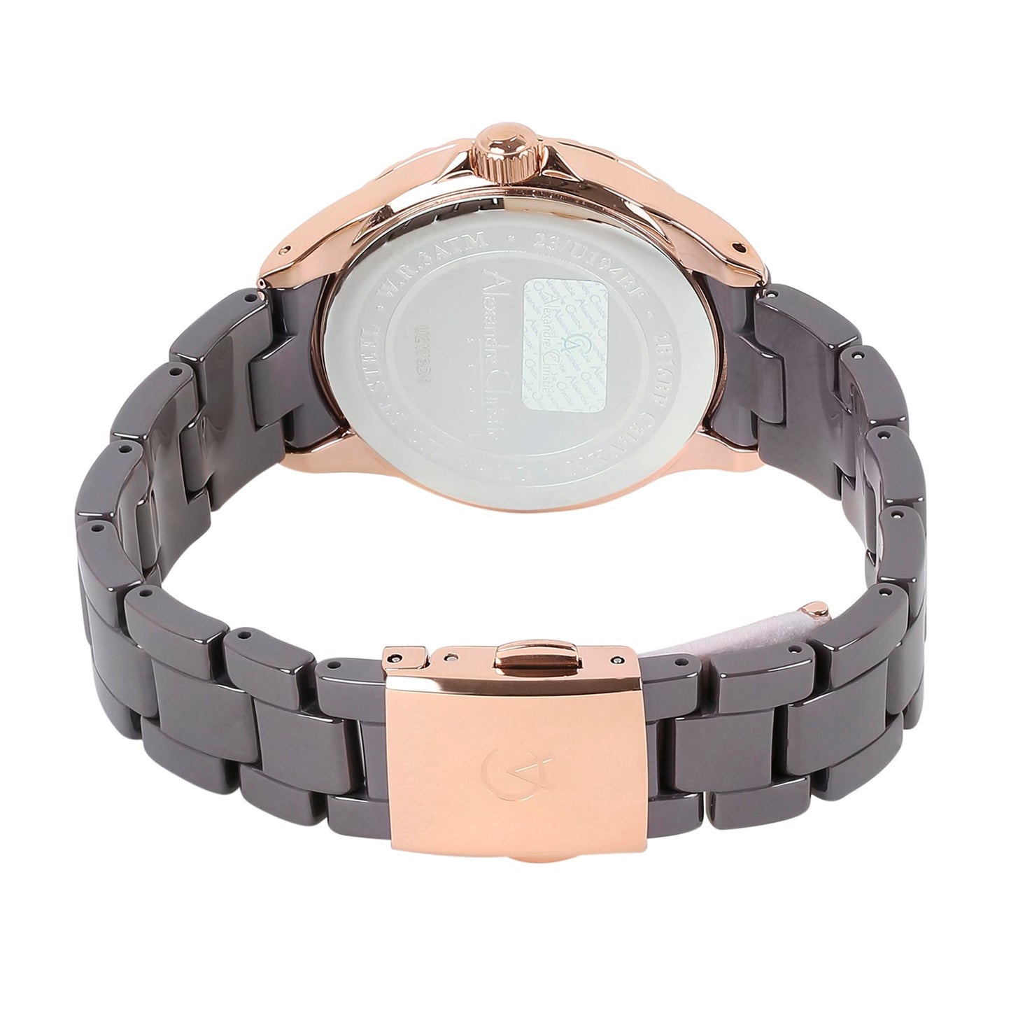 Alexandre Christie Multifunction Watch for Women - Grey Rose Gold