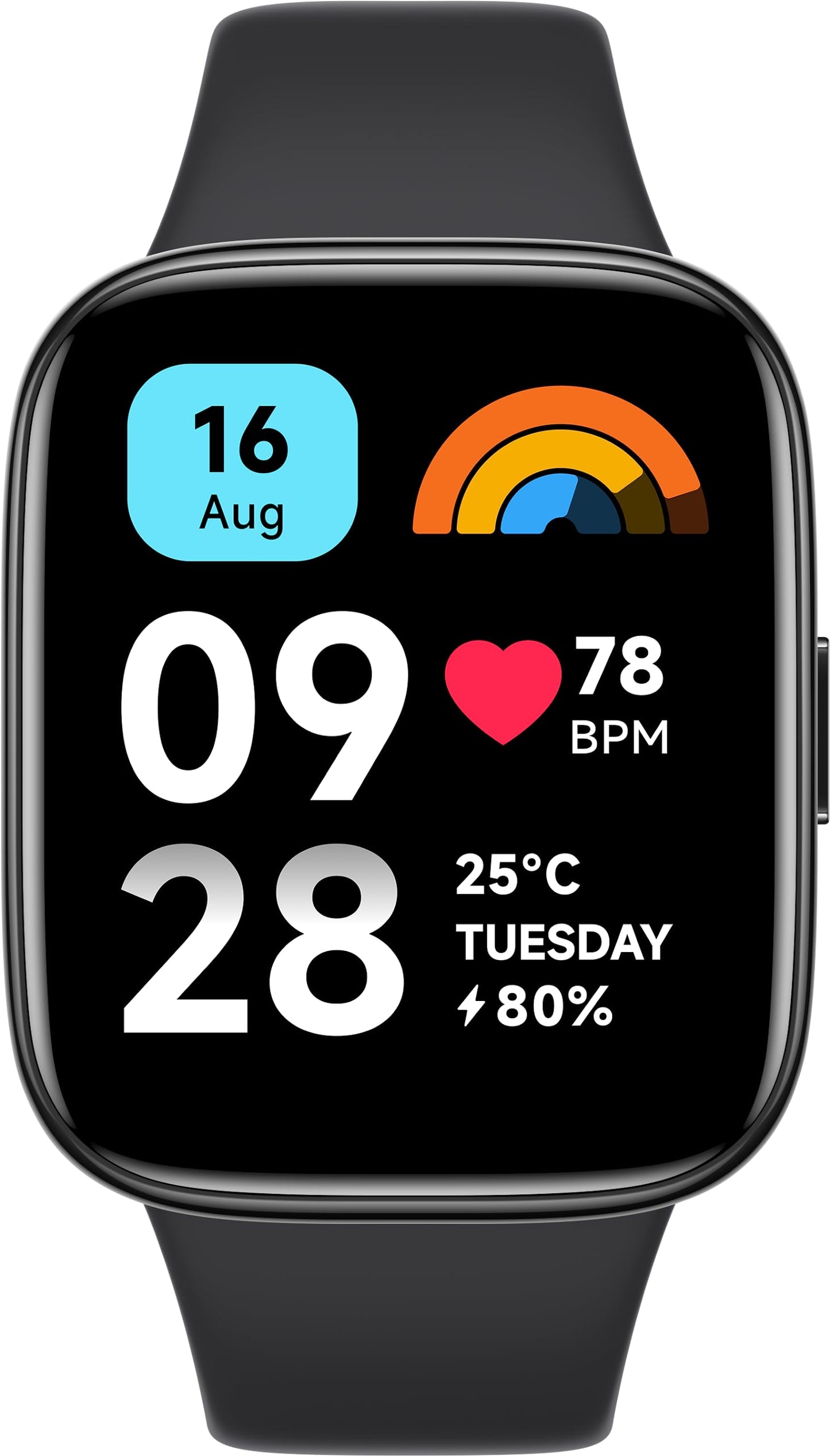 Redmi Smart Watch 3 Active Black| 1.83 Inch Big LCD Display, 5ATM Water Resistant, 12 Days Battery Life, GPS, 100+ Workout Mode, Heart Rate Monitor, Full Scale Fitness Tracking