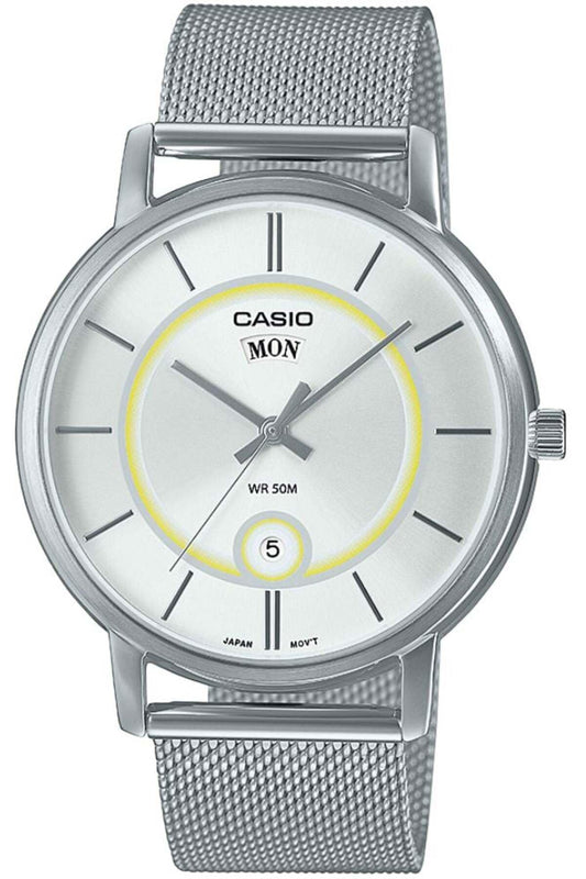 Casio Analog White Dial Men's Watch-MTP-B120M-7AVDF