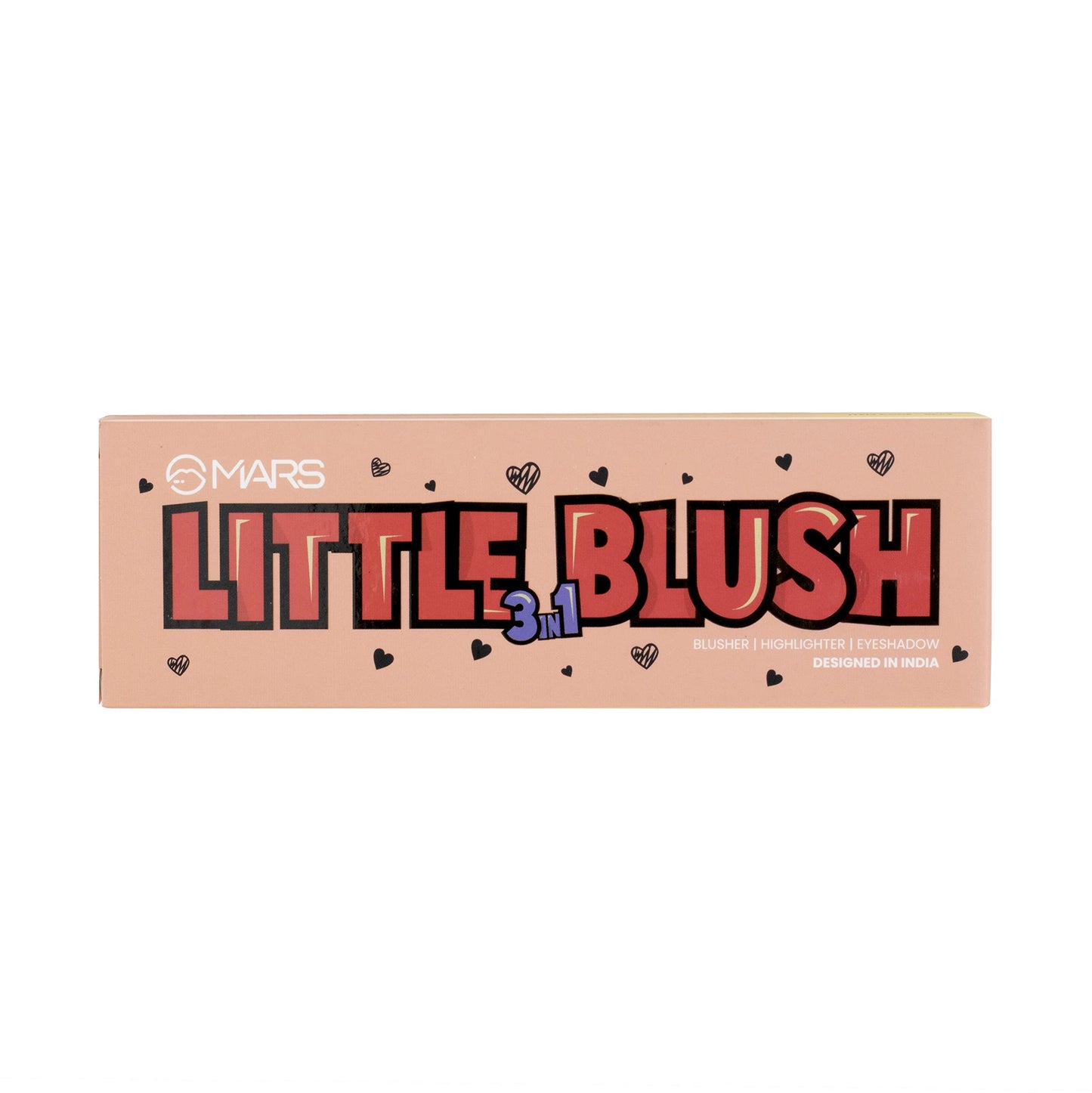 MARS Little 3 in 1 Blusher Palette with Blush, Highlighter and Eyeshadow | Highly Pigmented & Easy to Blend (20g)-Shade-01