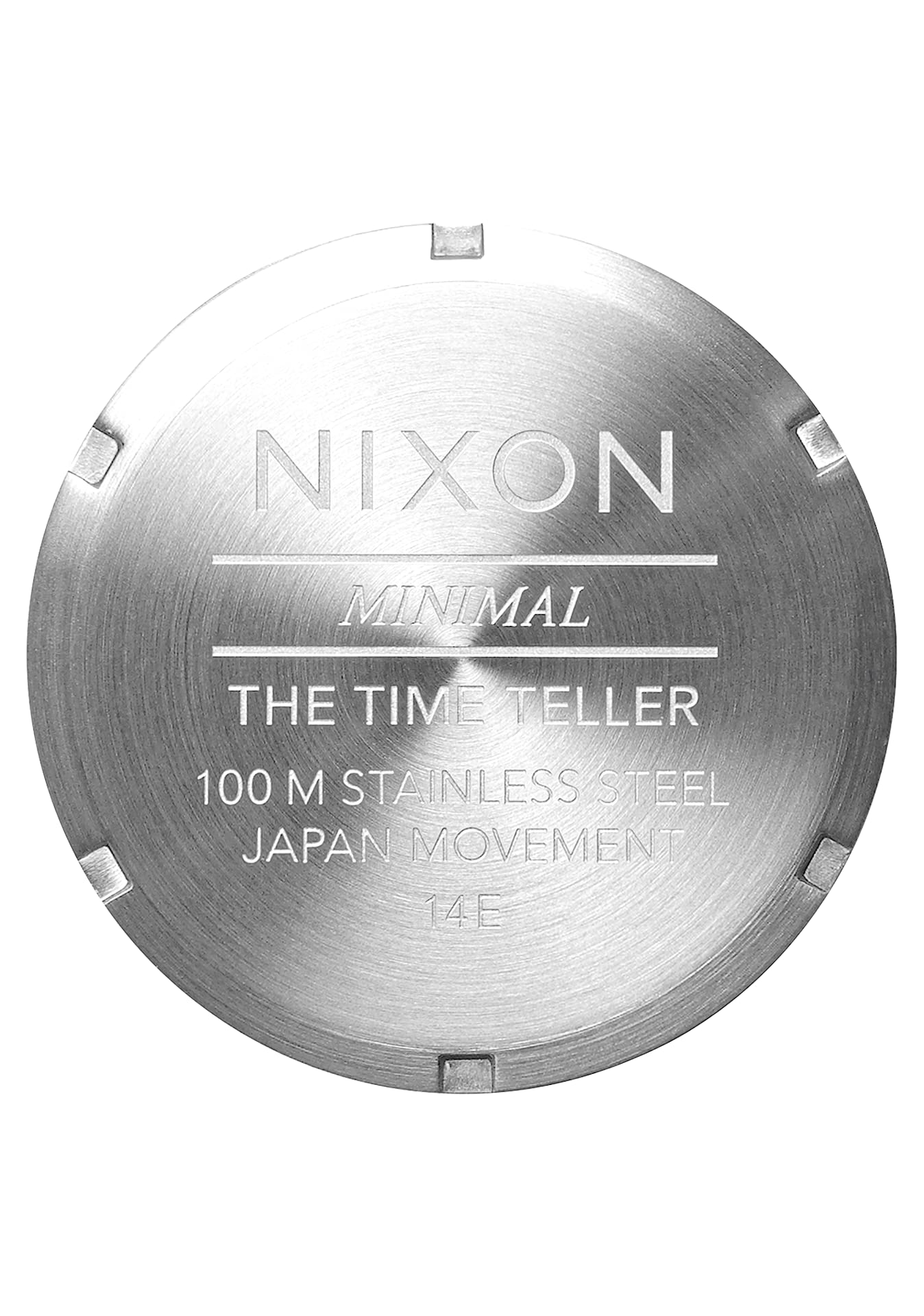 NIXON Time Teller A045 - Silver/Turquoise - 100m Water Resistant Men's Analog Fashion Watch (37mm Watch Face, 19.5mm-18mm Stainless Steel Band)