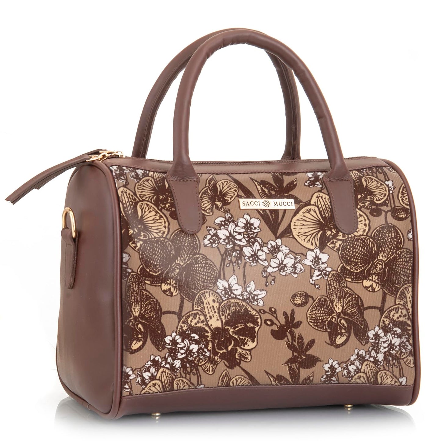 SACCI MUCCI Women's Handbag | Women's Tote Bag | Women's Top-Handle Bags | Women's Satchels | Women's Hobos & Shoulder Bags-Orchid (Brown)