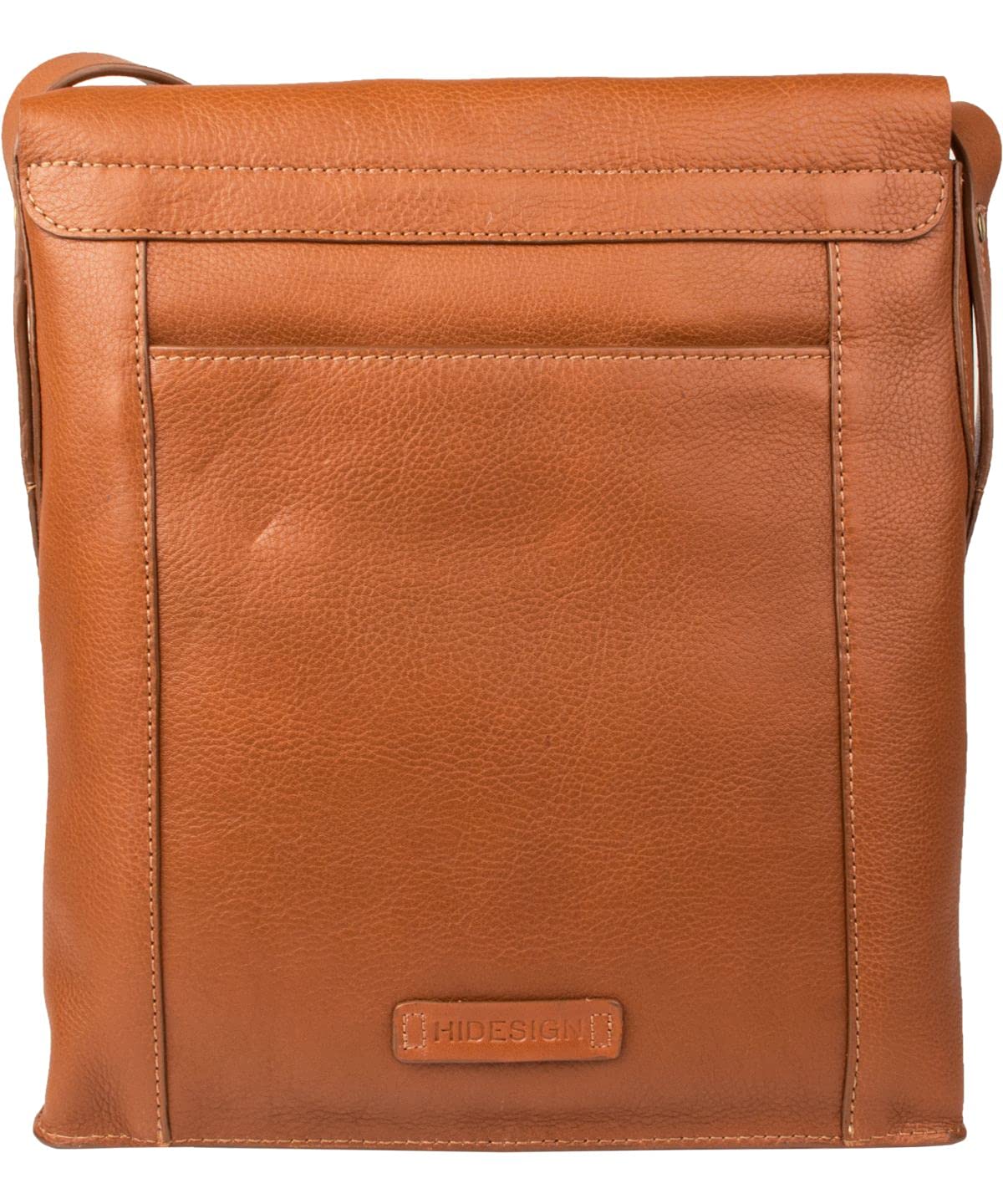 Hidesign Leather 26 cms Brown Messenger Bag (Bridges 02)