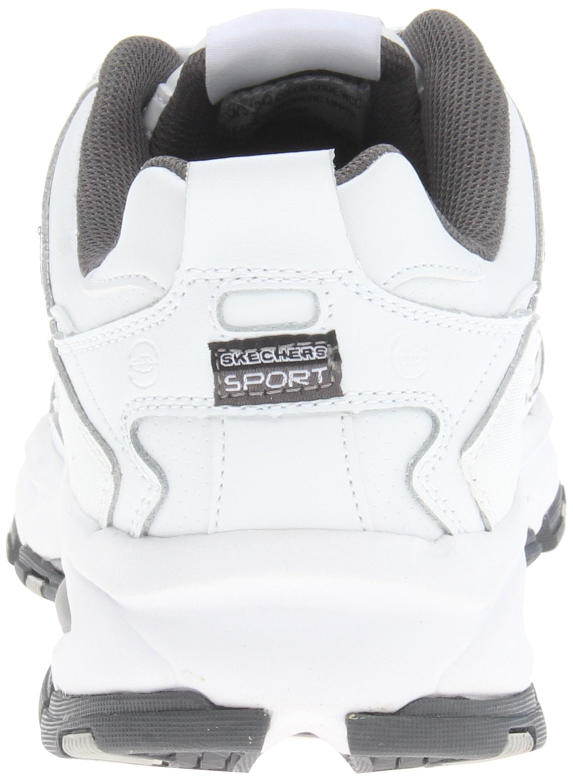 Skechers Men's White And Charcoal Low-top Sneaker - 9.5 D(M) US