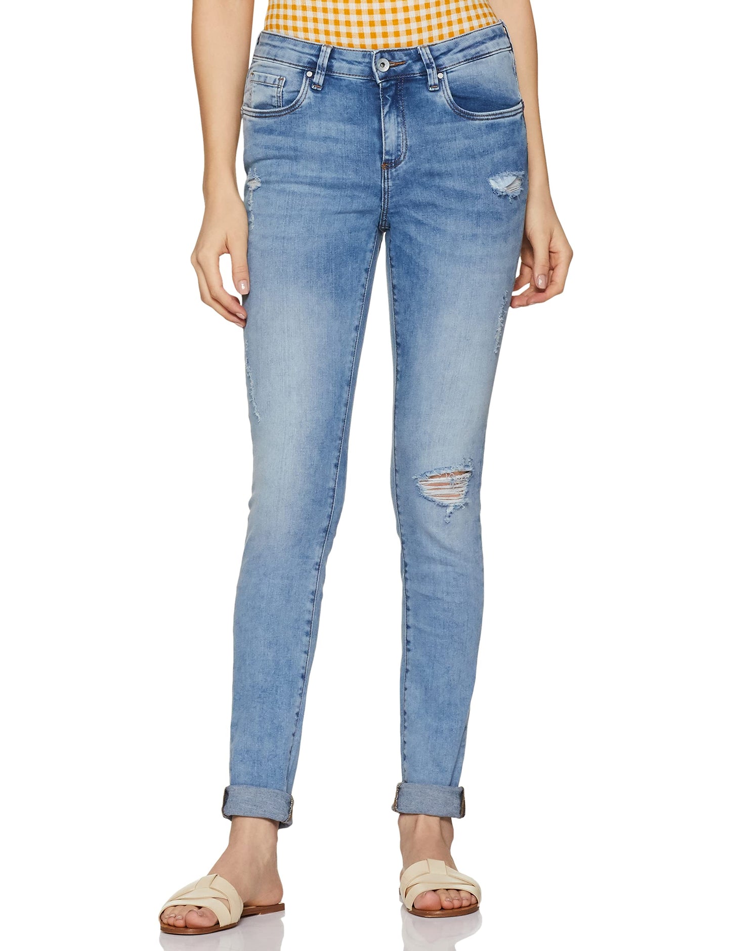 VERO MODA Women's Regular Jeans (226291403-Light Blue_Light 31)