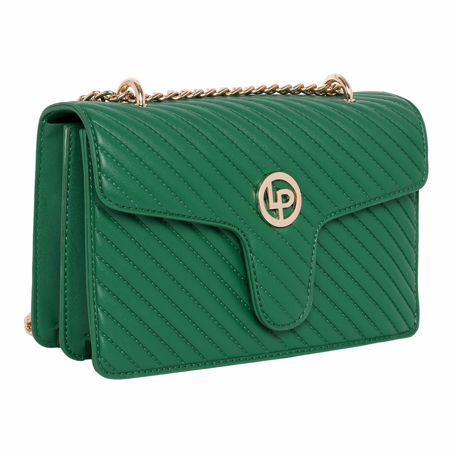 Lino Perros Quilted Green Shoulder Bag