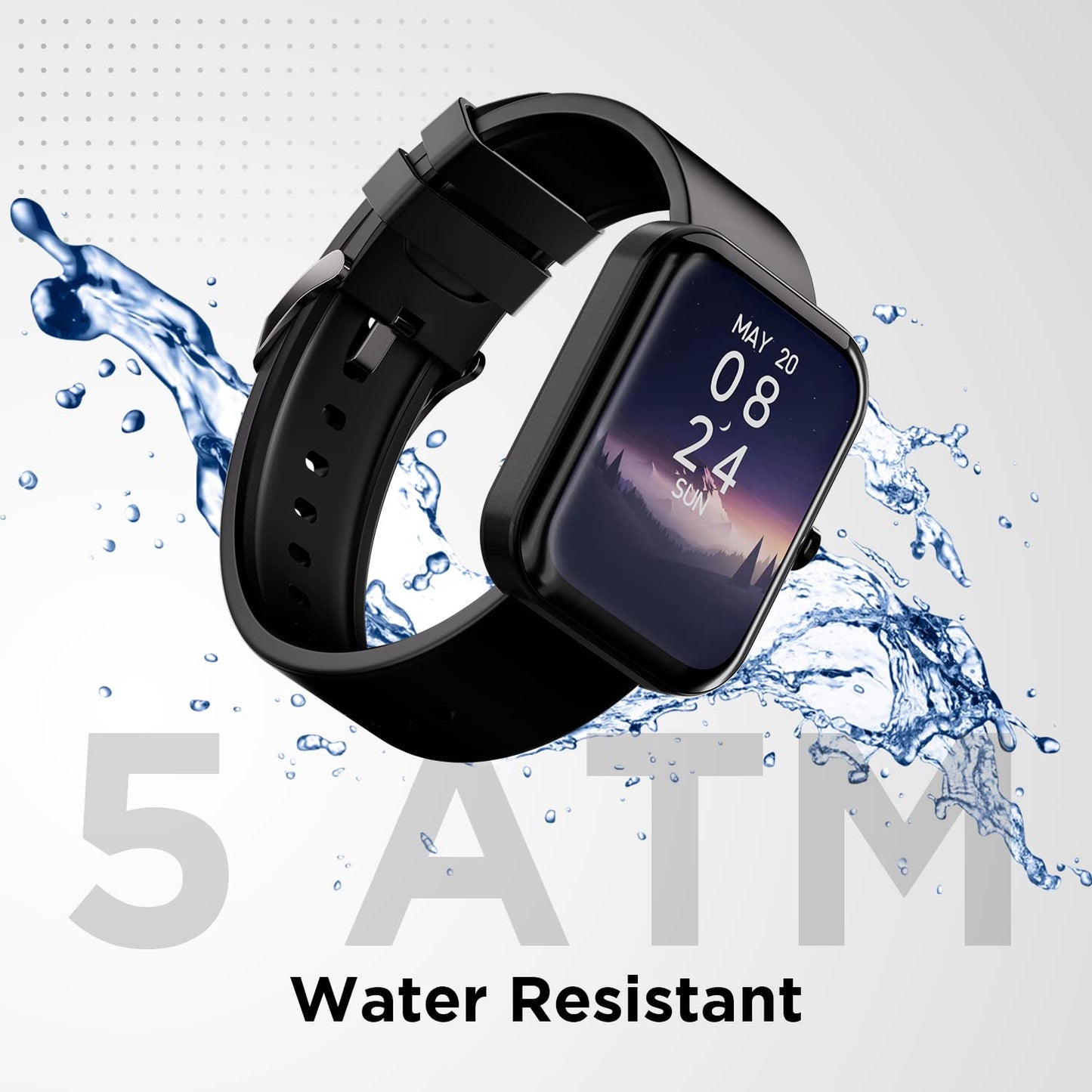 (Refurbished) Fire-Boltt Neptune Smartwatch 1.69" Full Touch HD Display with 240*280 High Res, 5ATM Water Resistance, 118 Sports Modes with Fast Charging, SpO2 Monitoring, Games