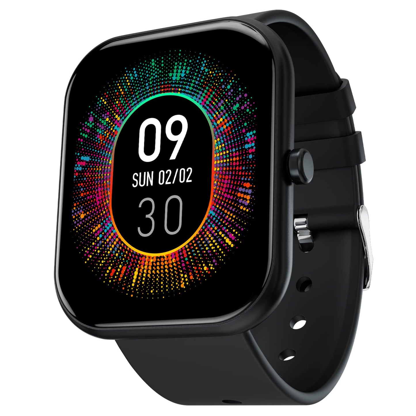 Fire-Boltt Dazzle 1.83" Smartwatch Full Touch Largest Borderless Display & 60 Sports Modes (Swimming) with IP68 Rating, Sp02 Tracking, Over 100 Cloud Based Watch Faces (Black)